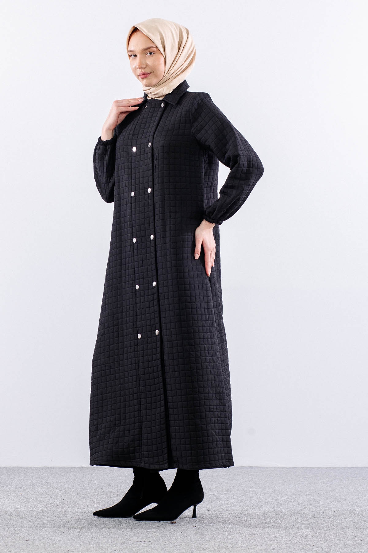 2522 Kapitone Kap 40-50 - Siyah - 4