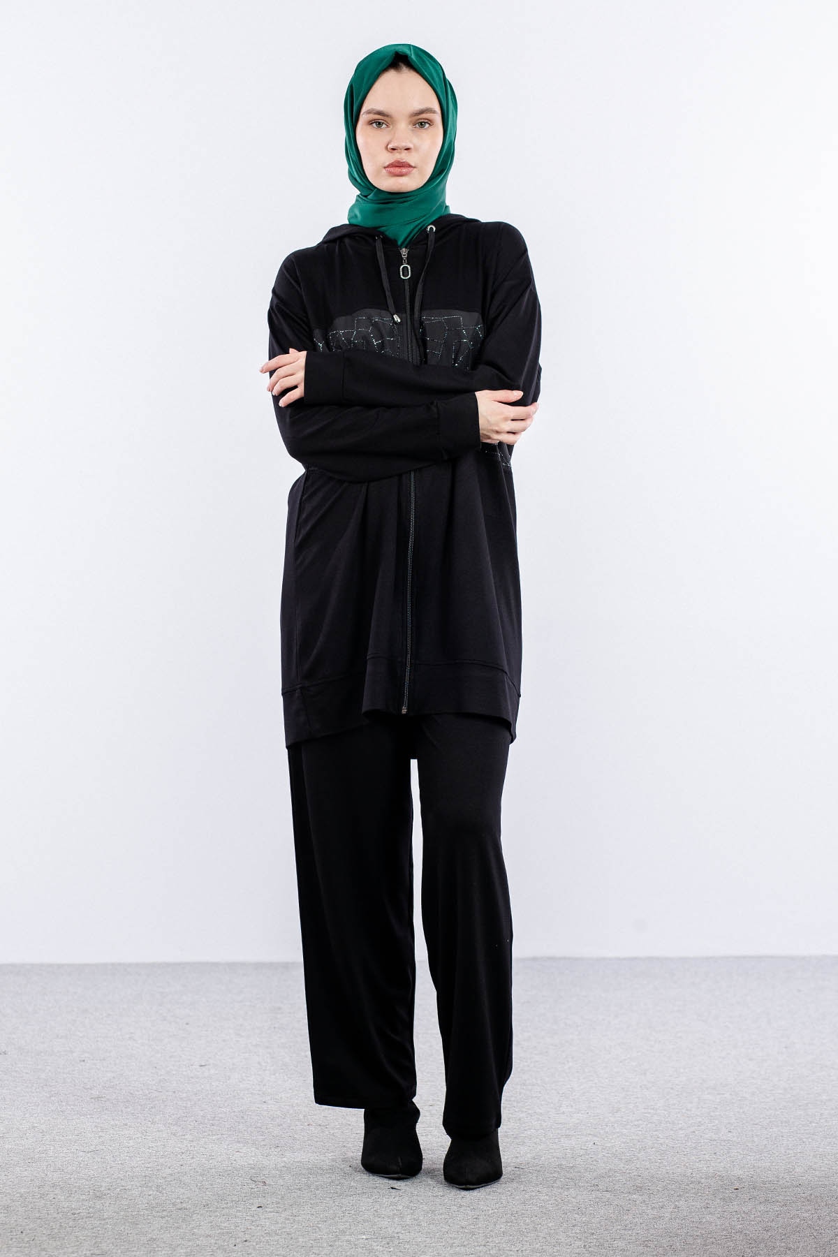 25248 Takim 44-46 Tas Parasut Garni - Siyah - 1