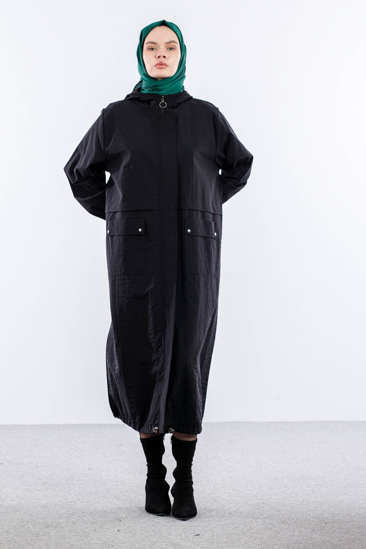 25251 Kaban 44-46-48 Parasut - Siyah - 1