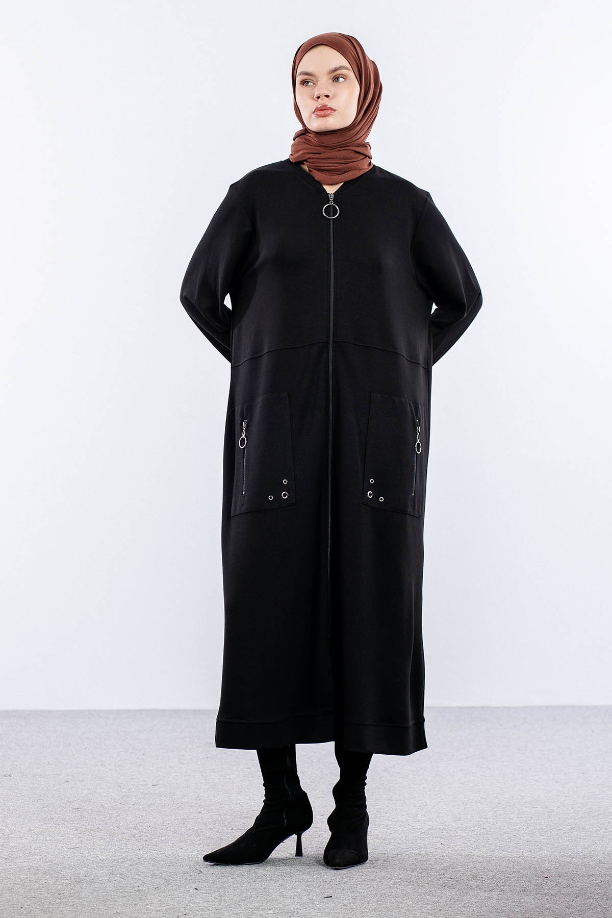 25259 Kap 44-46-48 Spor Cepli - Siyah - 1