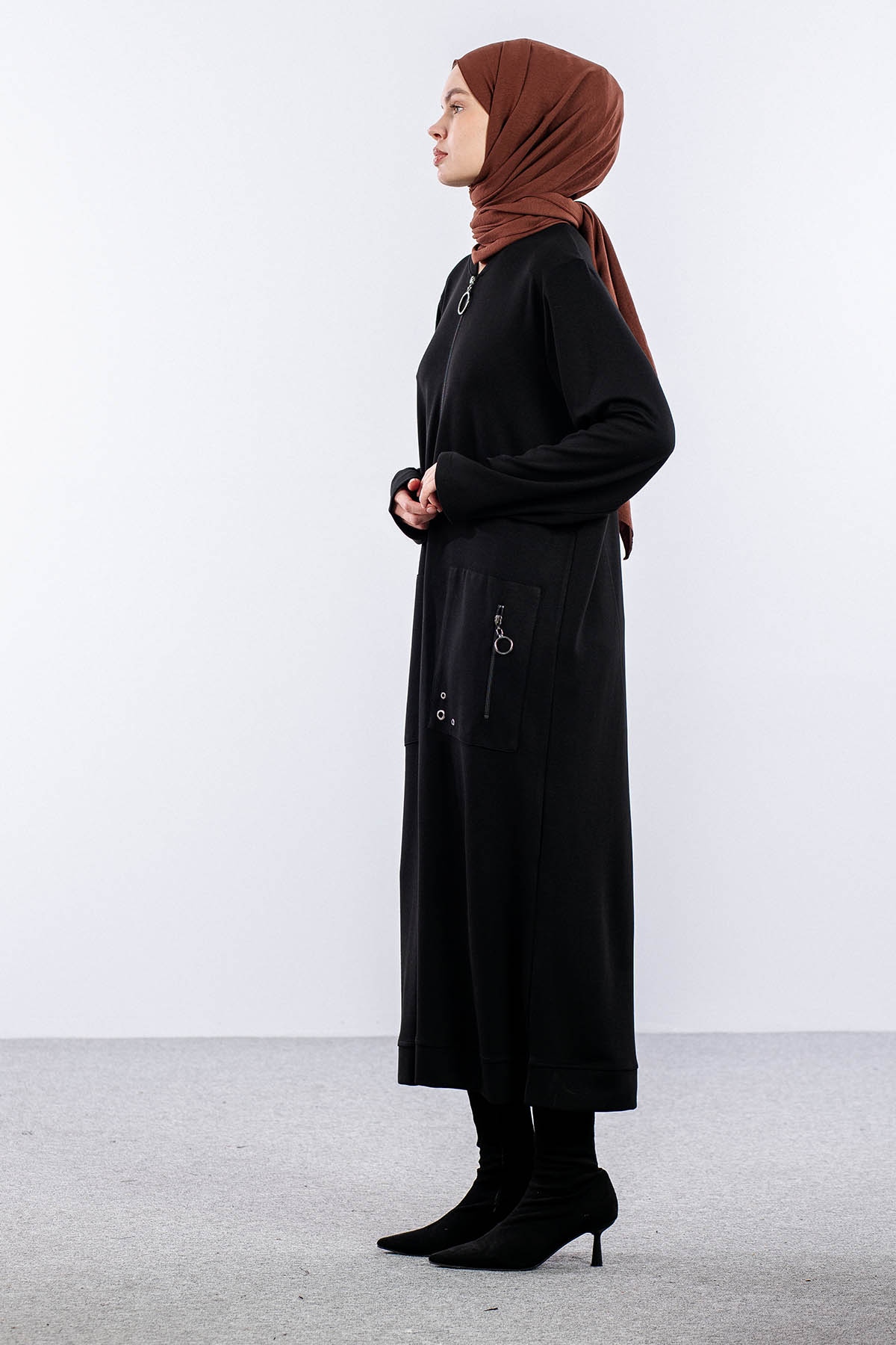 25259 Kap 44-46-48 Spor Cepli - Siyah - 4