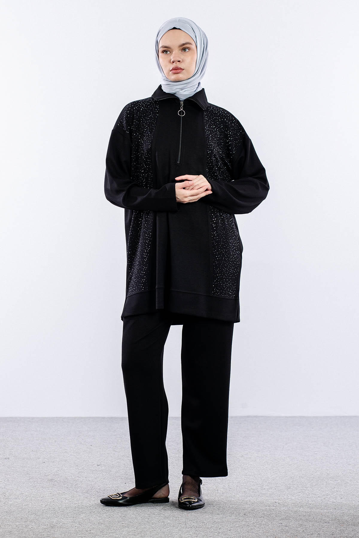 25260 Takim 44-46 Fermt Tasli - Siyah - 1