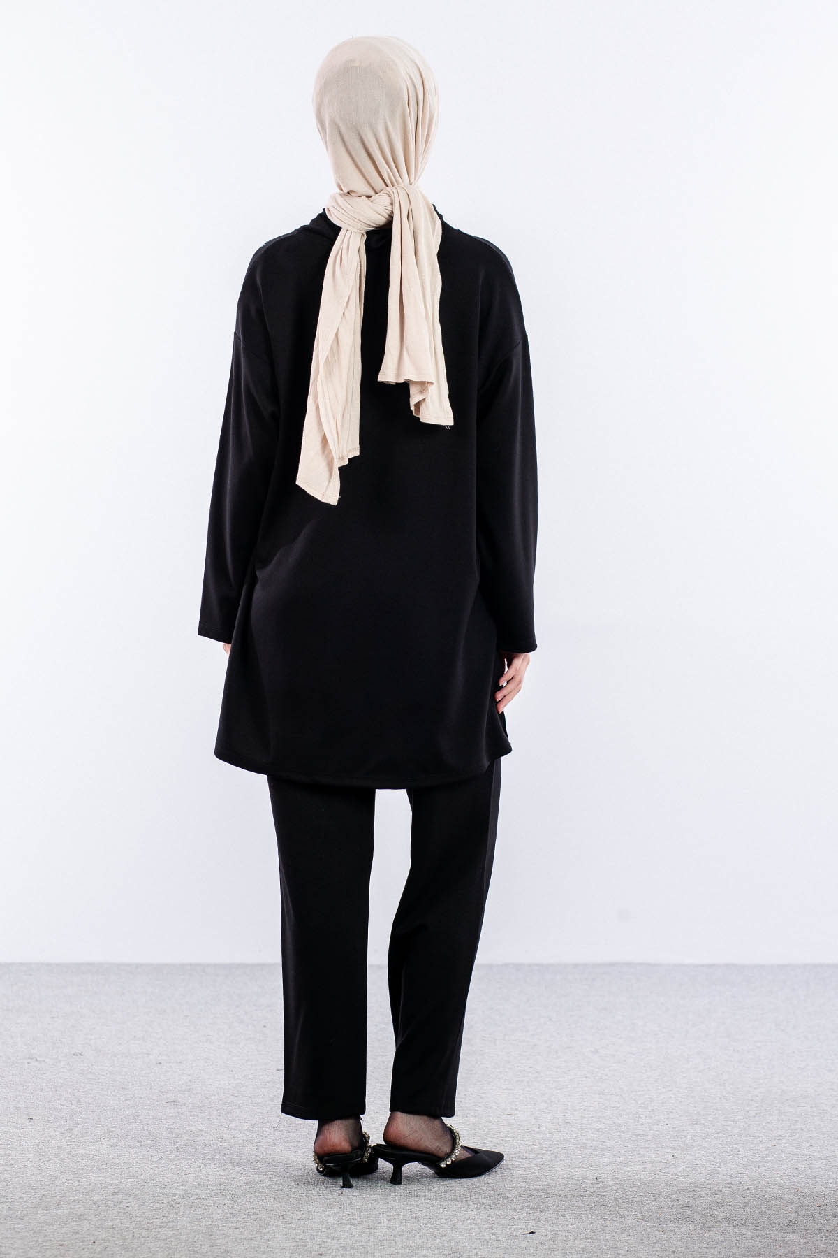 25262 Takim 44-46 Kare Tas - Siyah - 4