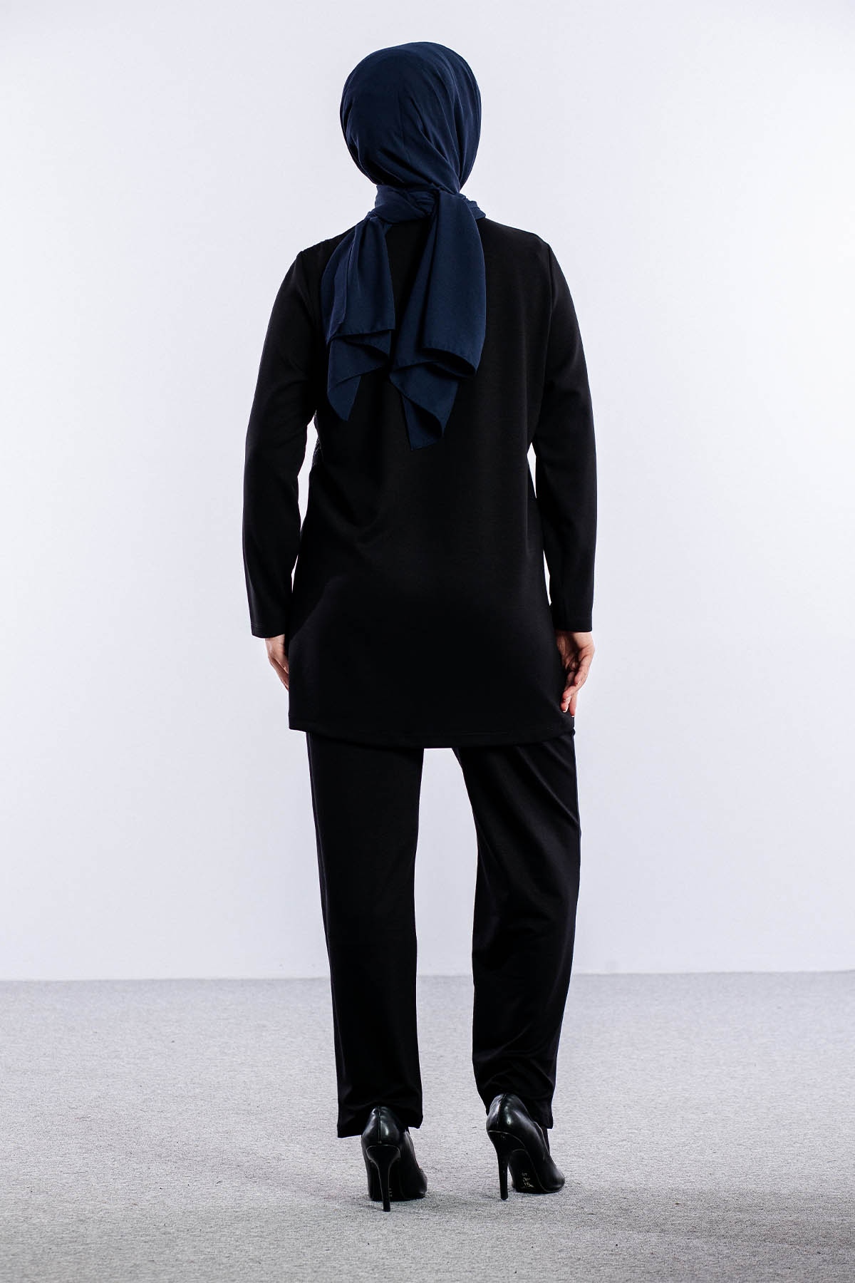 25268 Takim 44-46 Sim Tas Garni - Siyah - 5