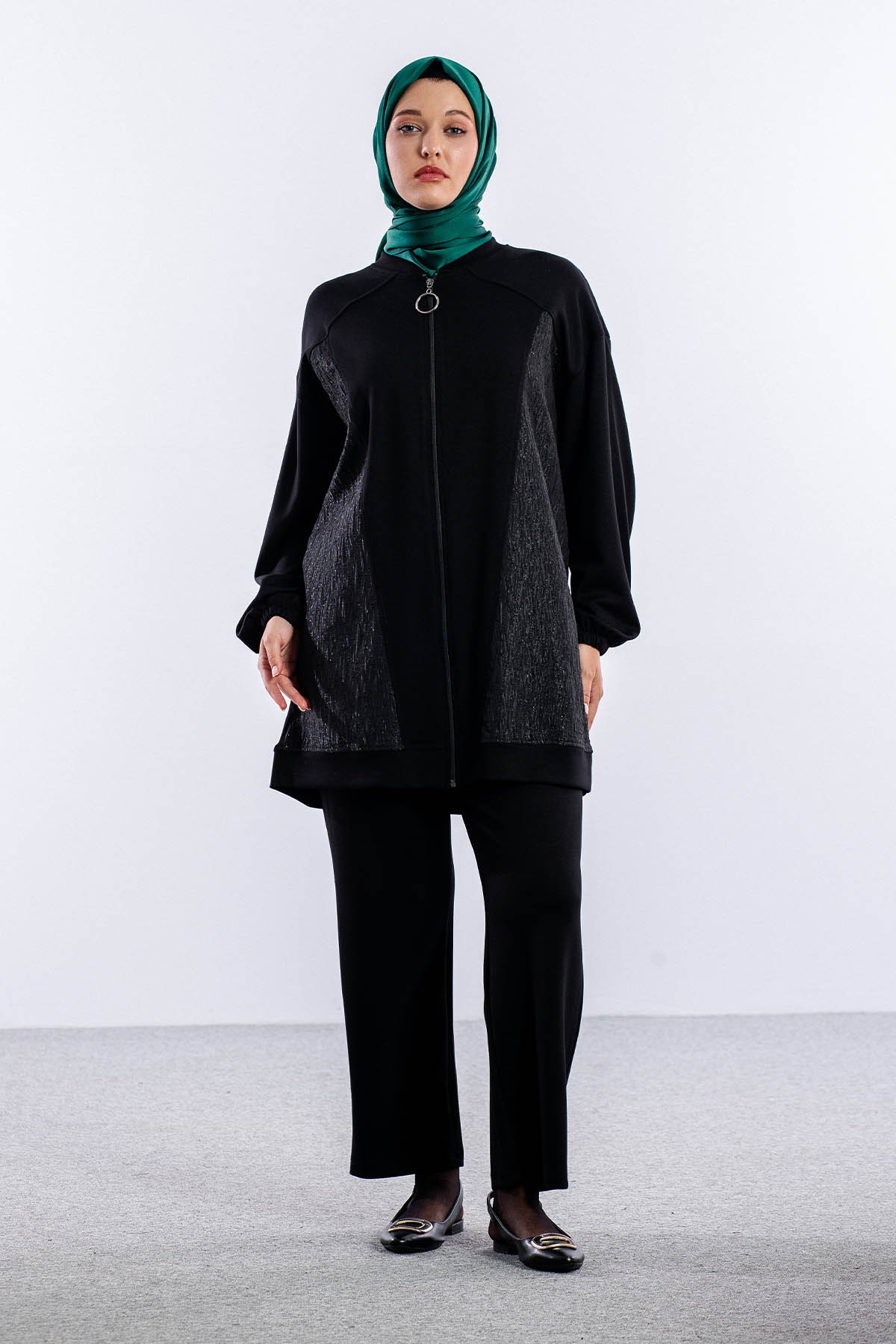 25269 Takim 44-46 Sim Garni - Siyah - 1