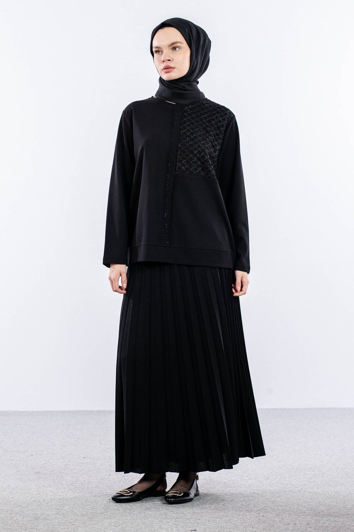 25272 E.takim 44-46 Gupur Det - Siyah - 3