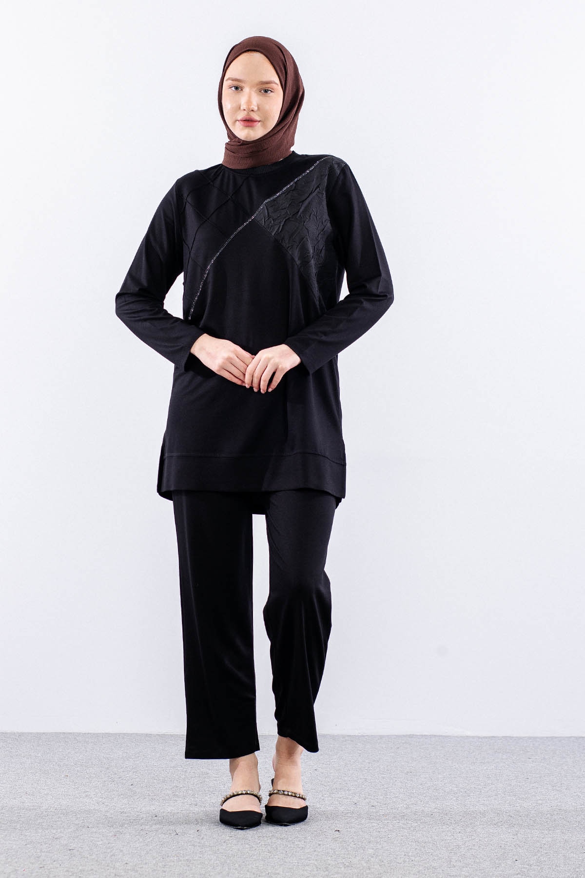 25300 Takim 44-46 - Siyah - 1