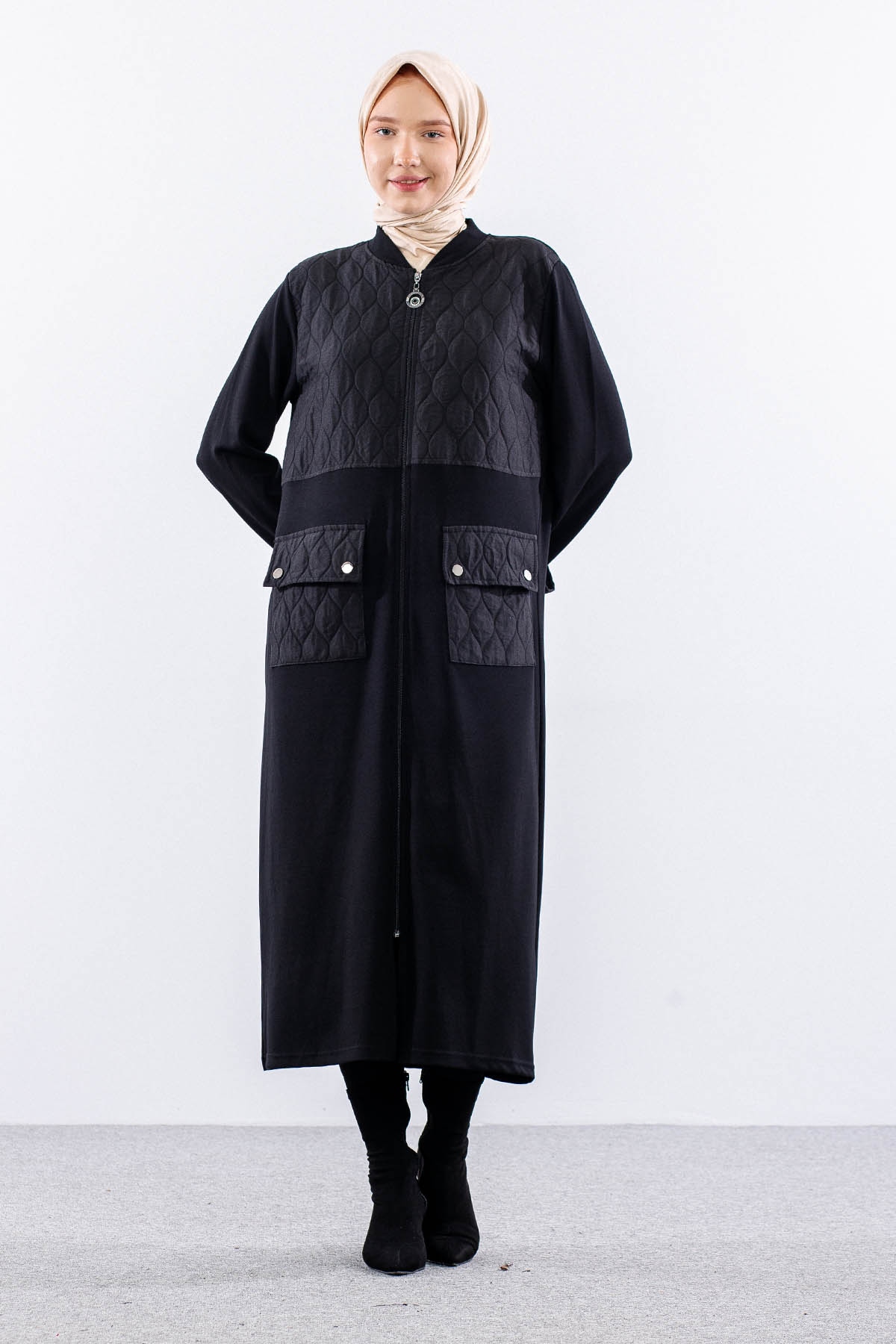 25308 Kapitone Kap 44-46-48 - Siyah - 1