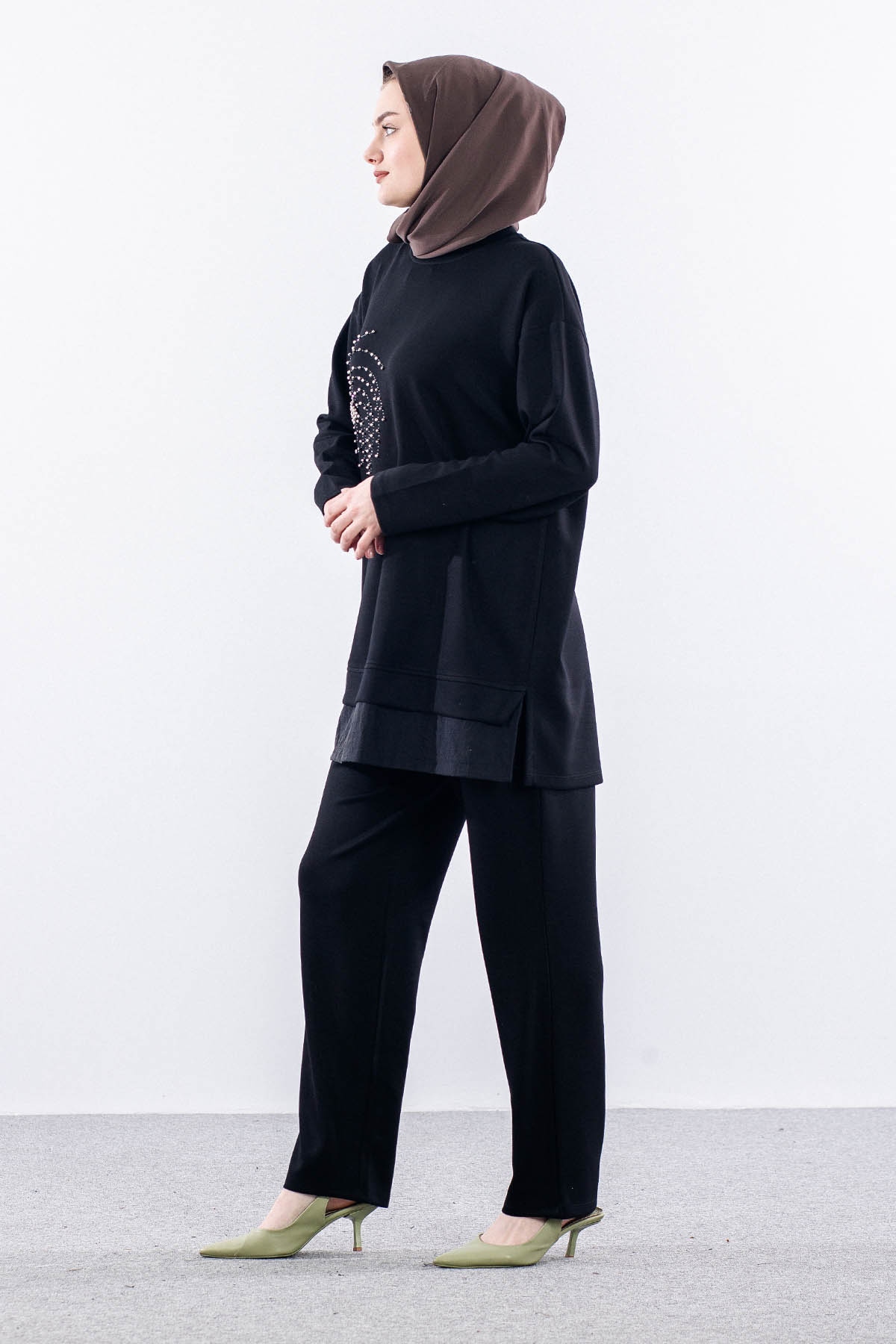 25327 Takim 44-46 Tas Detay - Siyah - 3