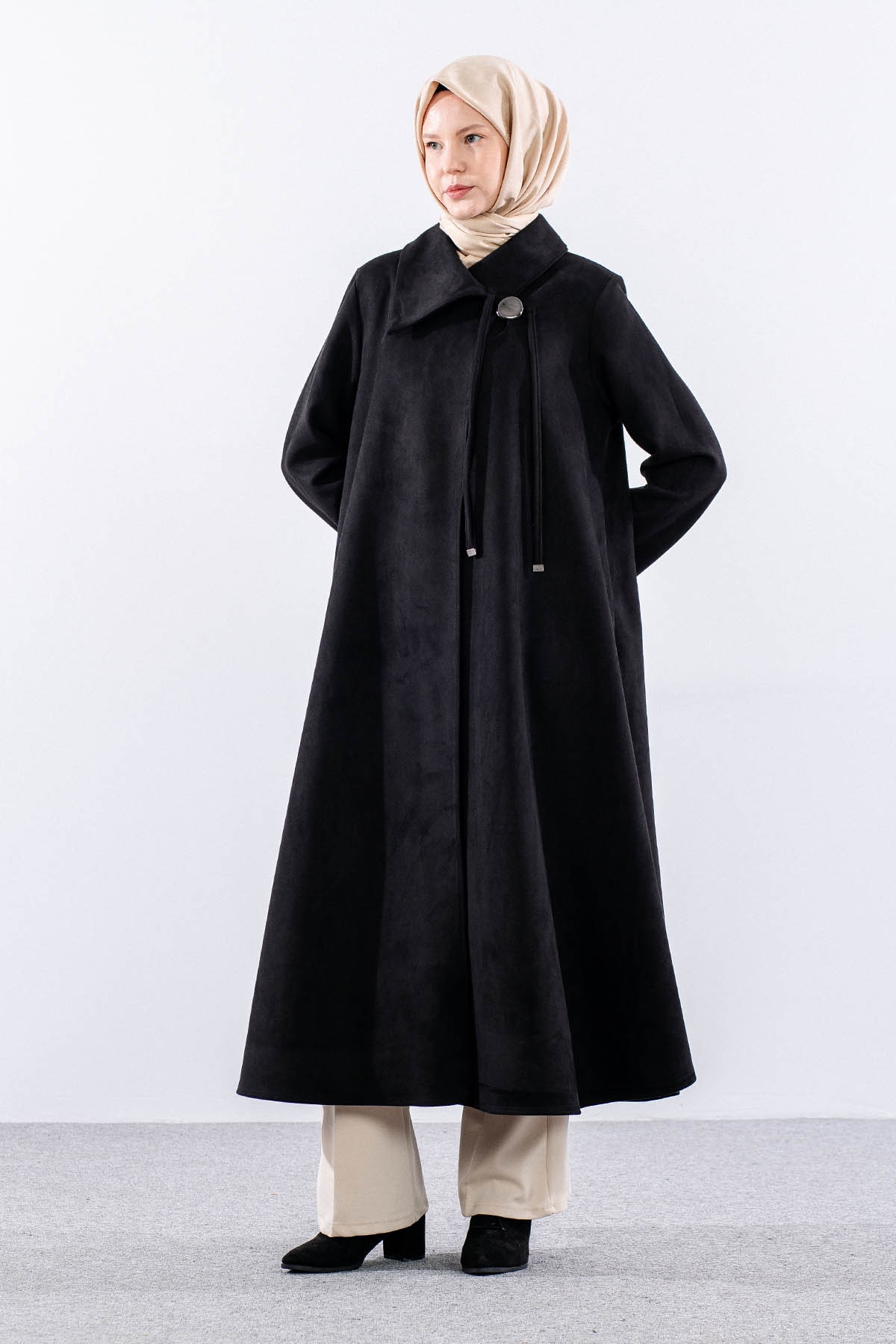 2535 Kaban 38-48 Suet Kumas - Siyah - 2