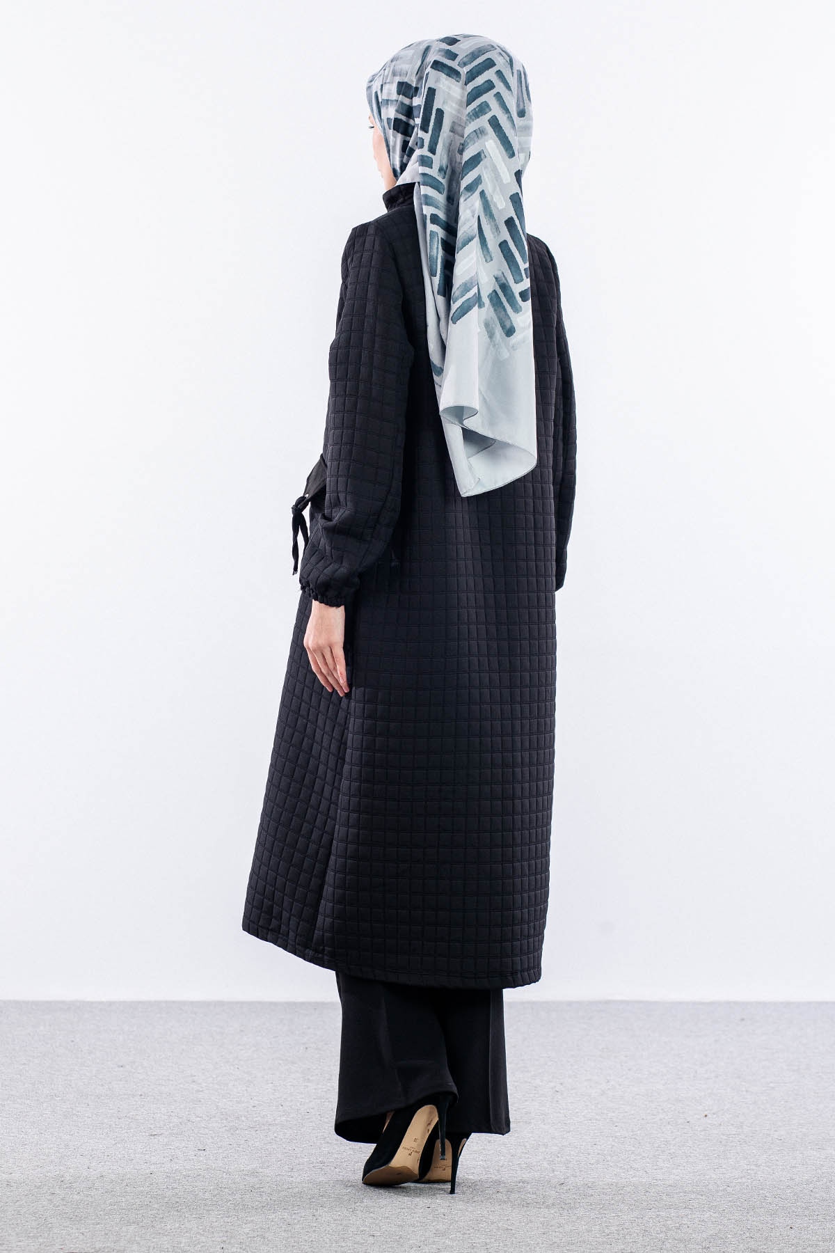 2540 Kapitone Kaban 42-52 - Siyah - 5