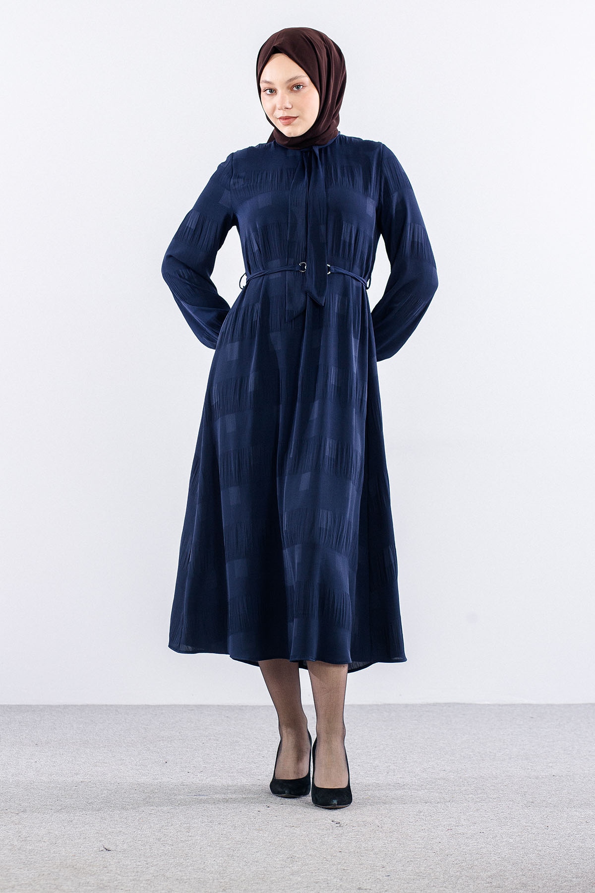 2591 Elbi̇se 40-48 Kare Sfn - Lacivert - 1