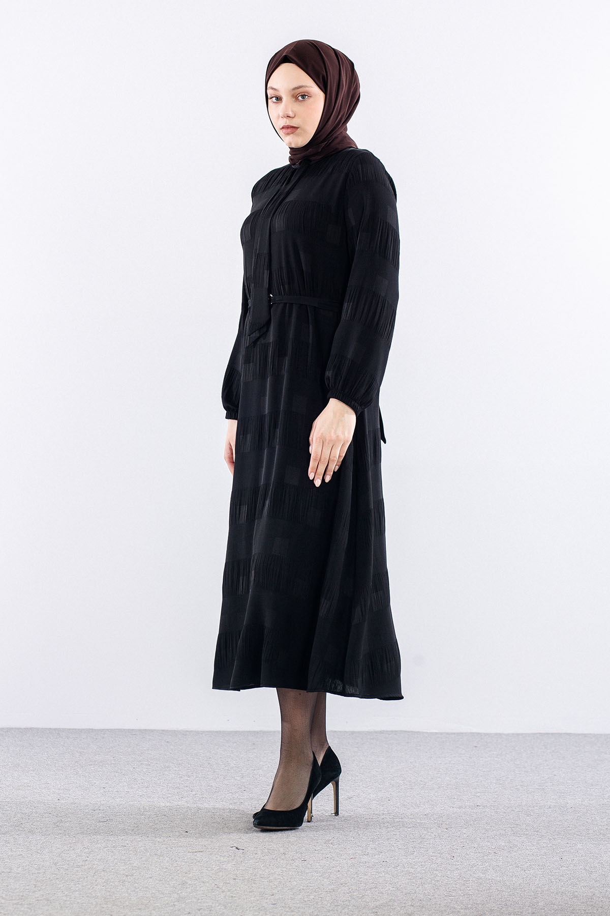 2591 Elbi̇se 40-48 Kare Sfn - Siyah - 1