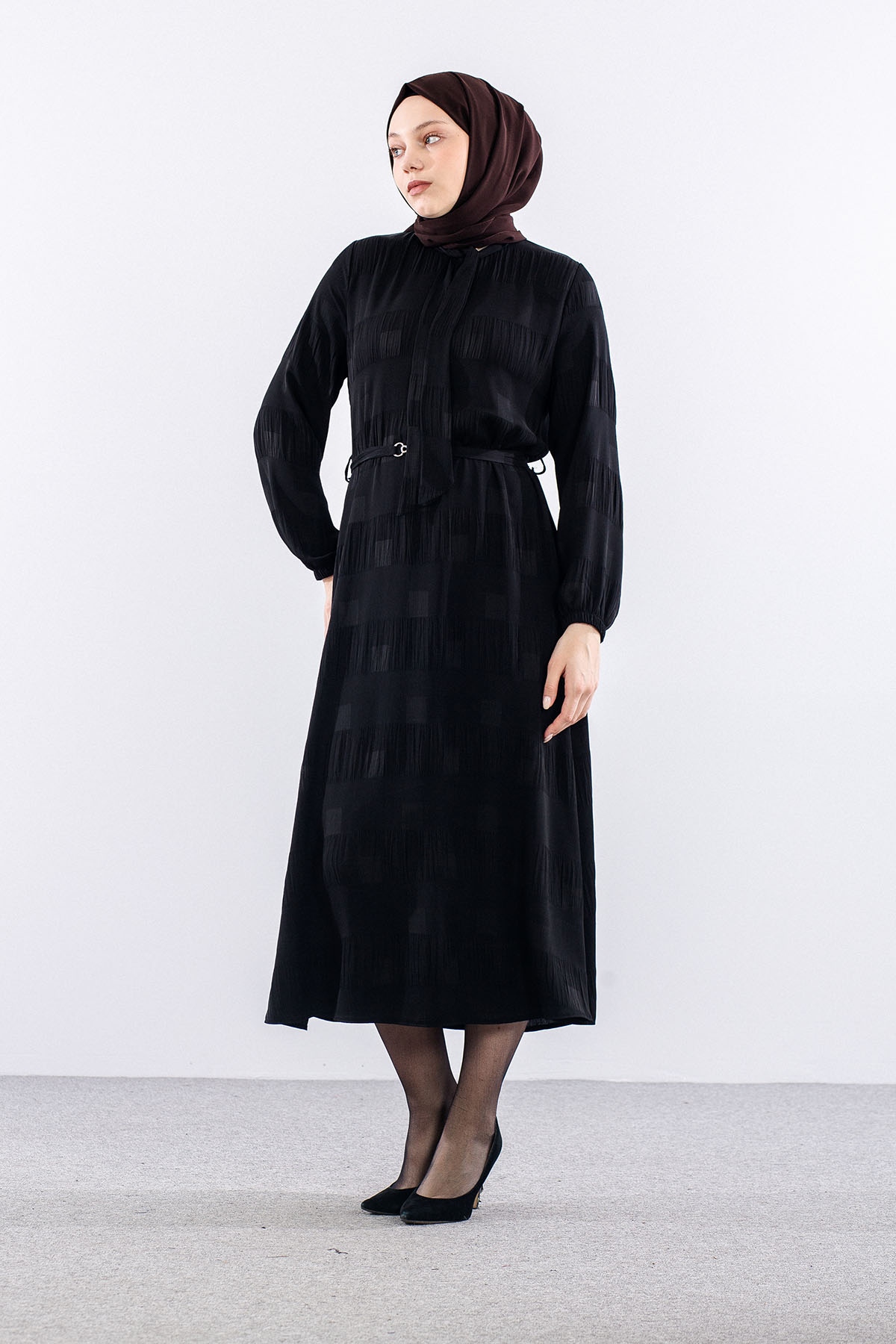 2591 Elbi̇se 40-48 Kare Sfn - Siyah - 2