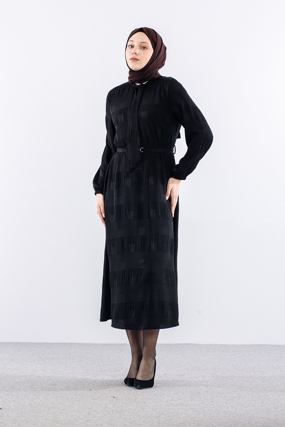 2591 Elbi̇se 40-48 Kare Sfn - Siyah - 3