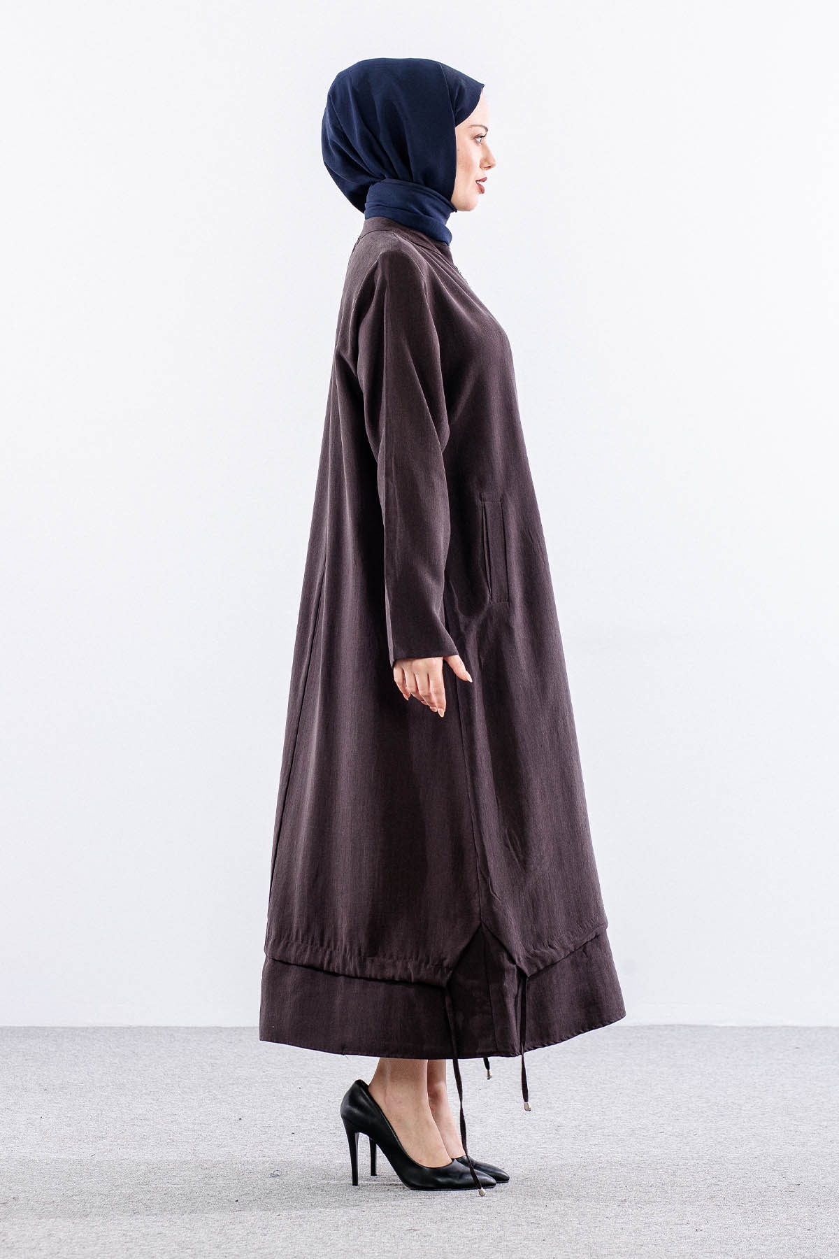 26114 Kap 44-46-48 Fermuar - Kahve - 3