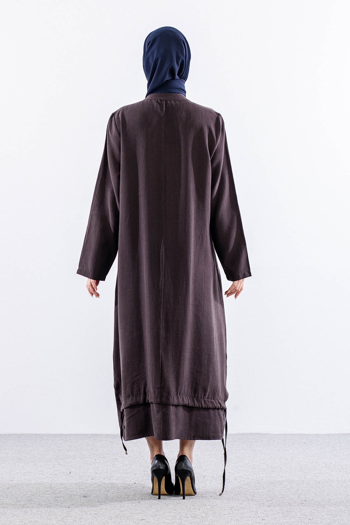 26114 Kap 44-46-48 Fermuar - Kahve - 4