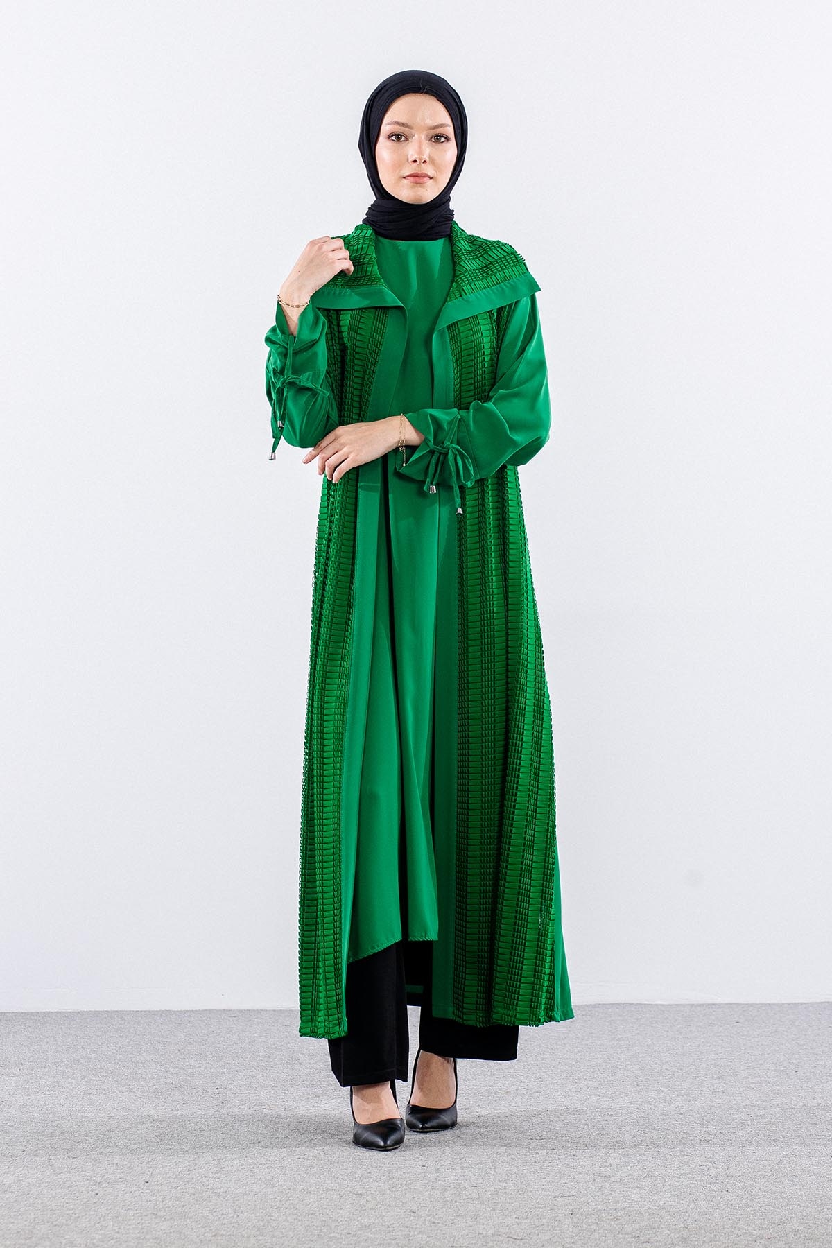 2622 2li̇ Elbi̇se L-3xl File Detay - Yesil - 2