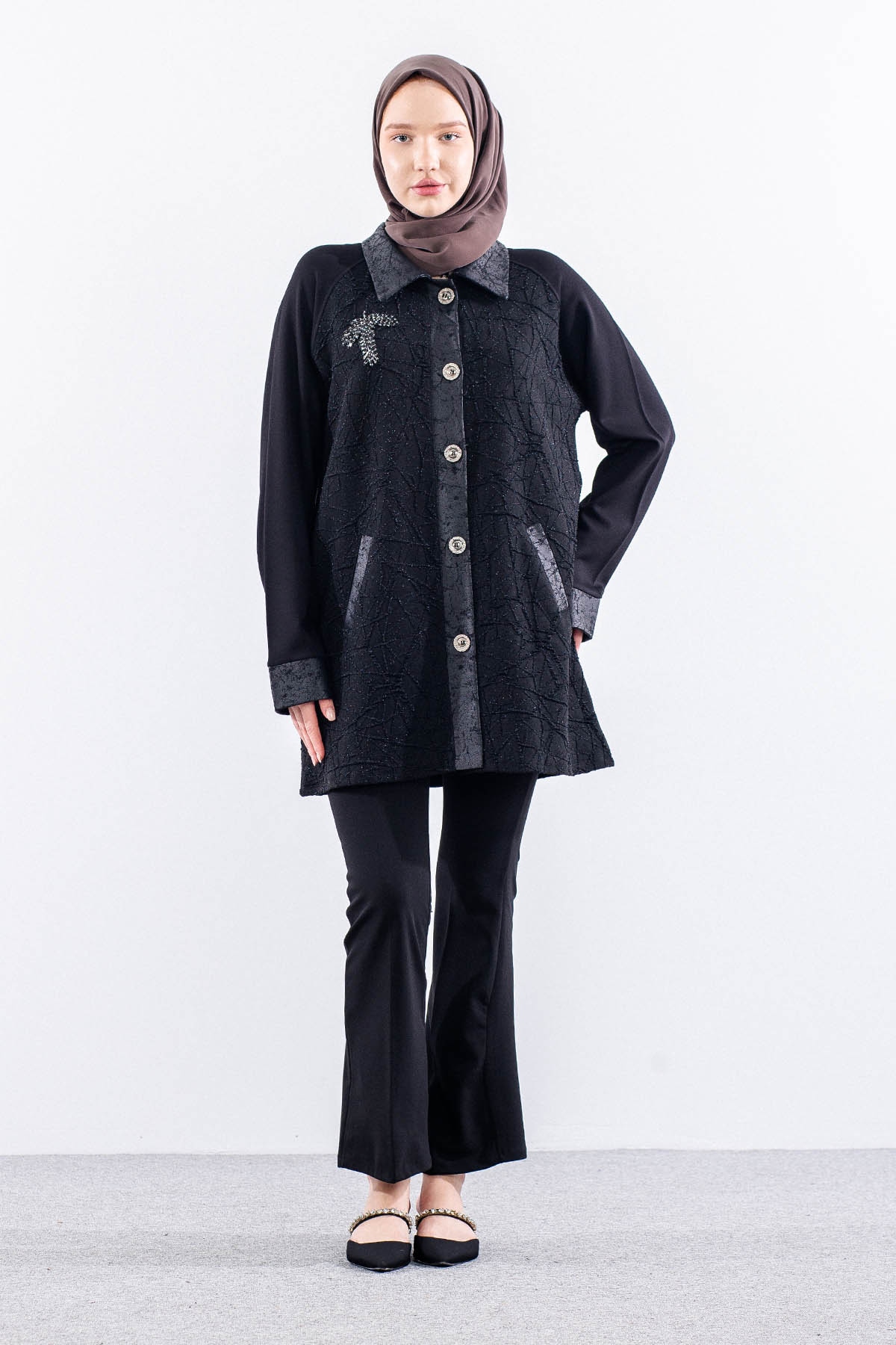 2692 Ceket 1-4 - Siyah - 1