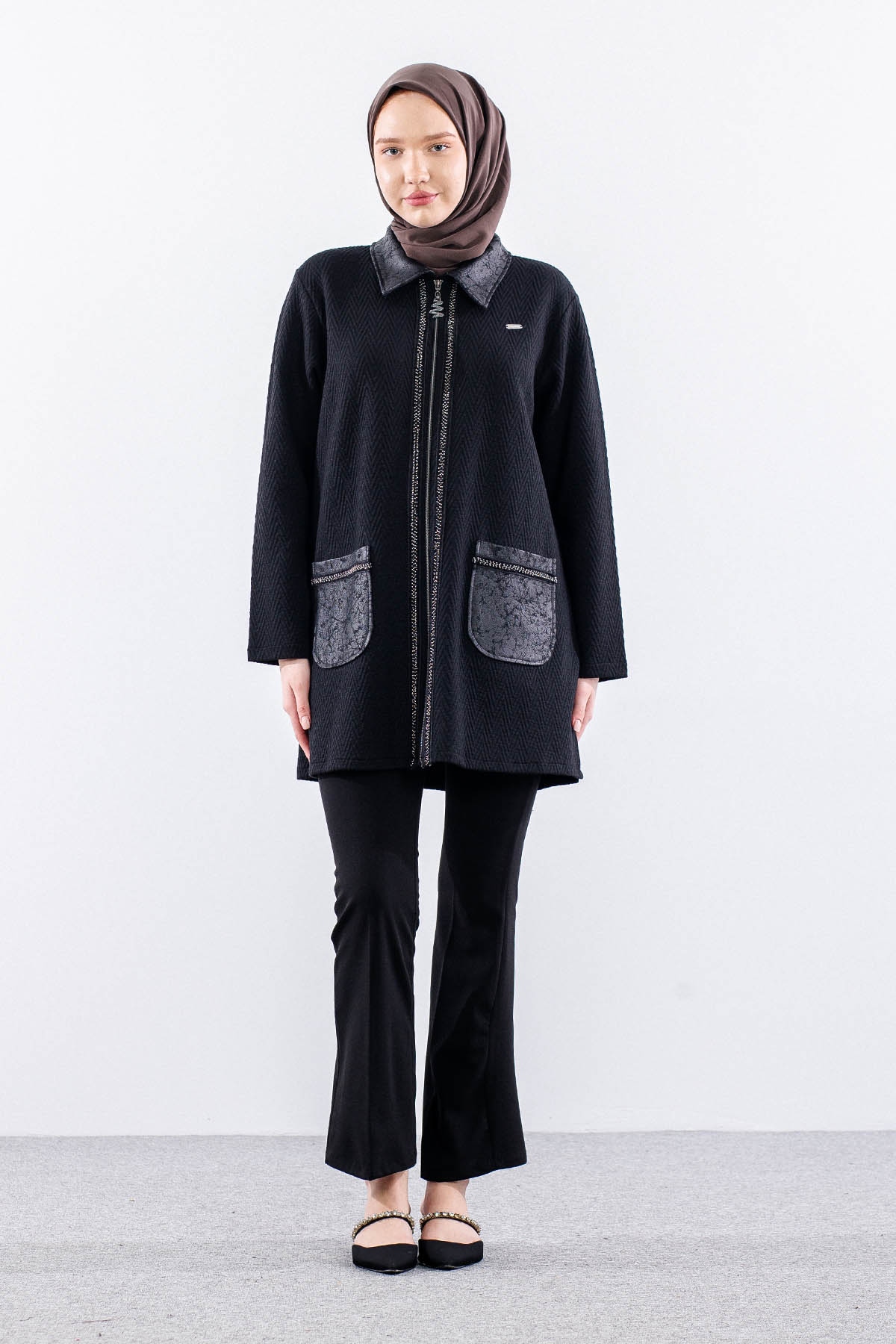 2707 Ceket 1-4 - Siyah - 2
