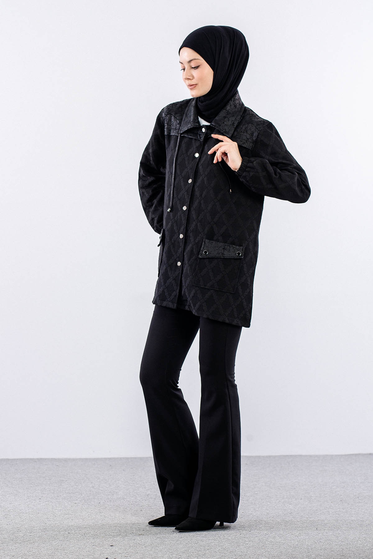 2719 Ceket 1-4 - Siyah - 3