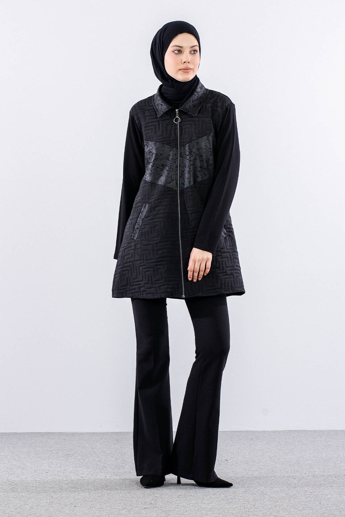 2728 Ceket 44-50 - Siyah - 1