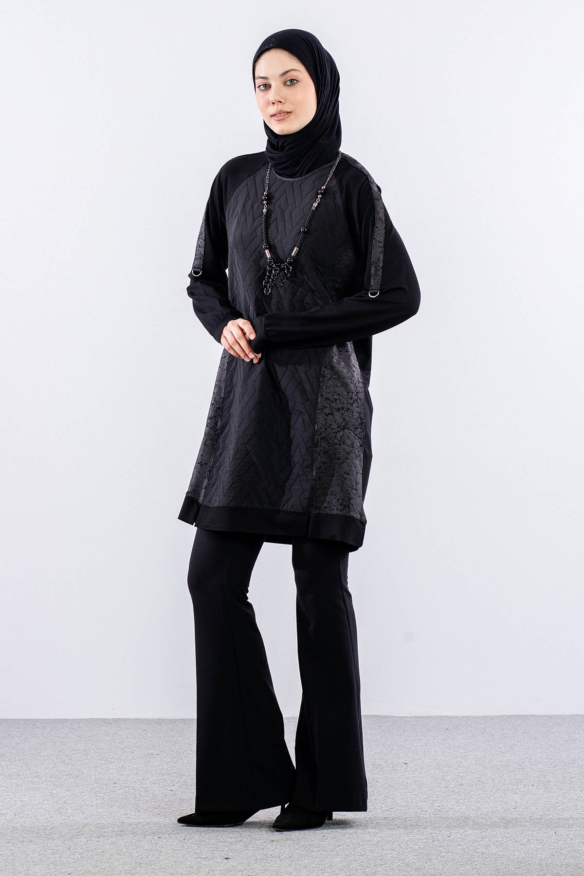 2734 Tuni̇k 44-50 - Siyah - 2