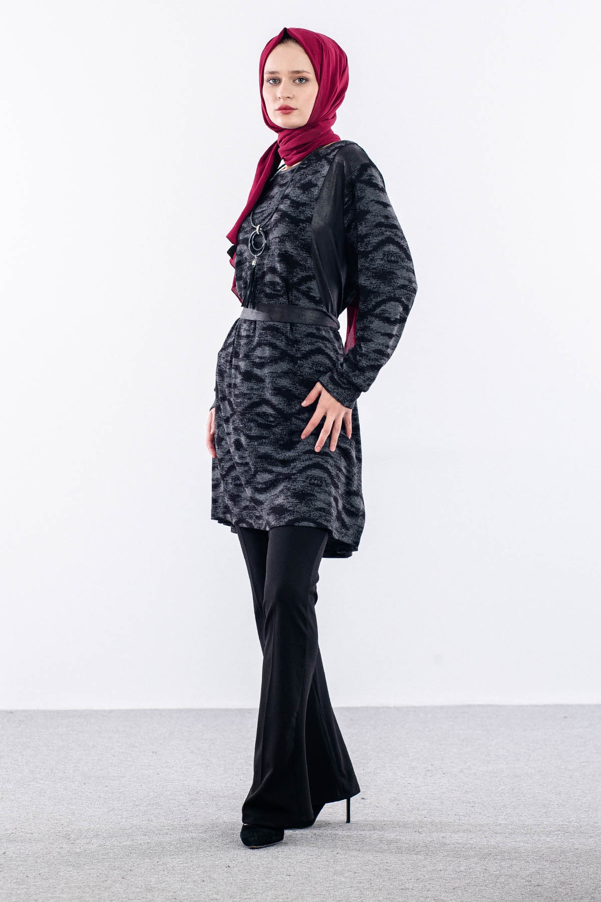 2744 Tuni̇k 44-50 - Siyah - 2