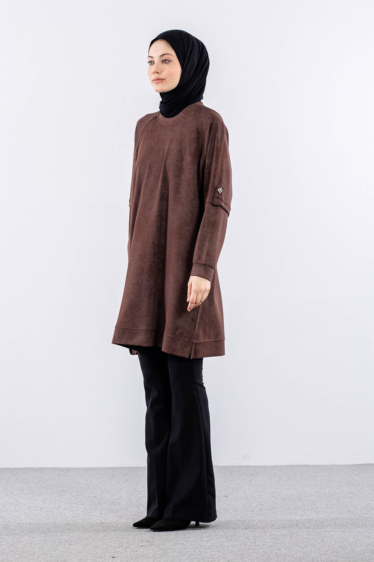 2760 Tuni̇k 44-50 - Kahve - 4