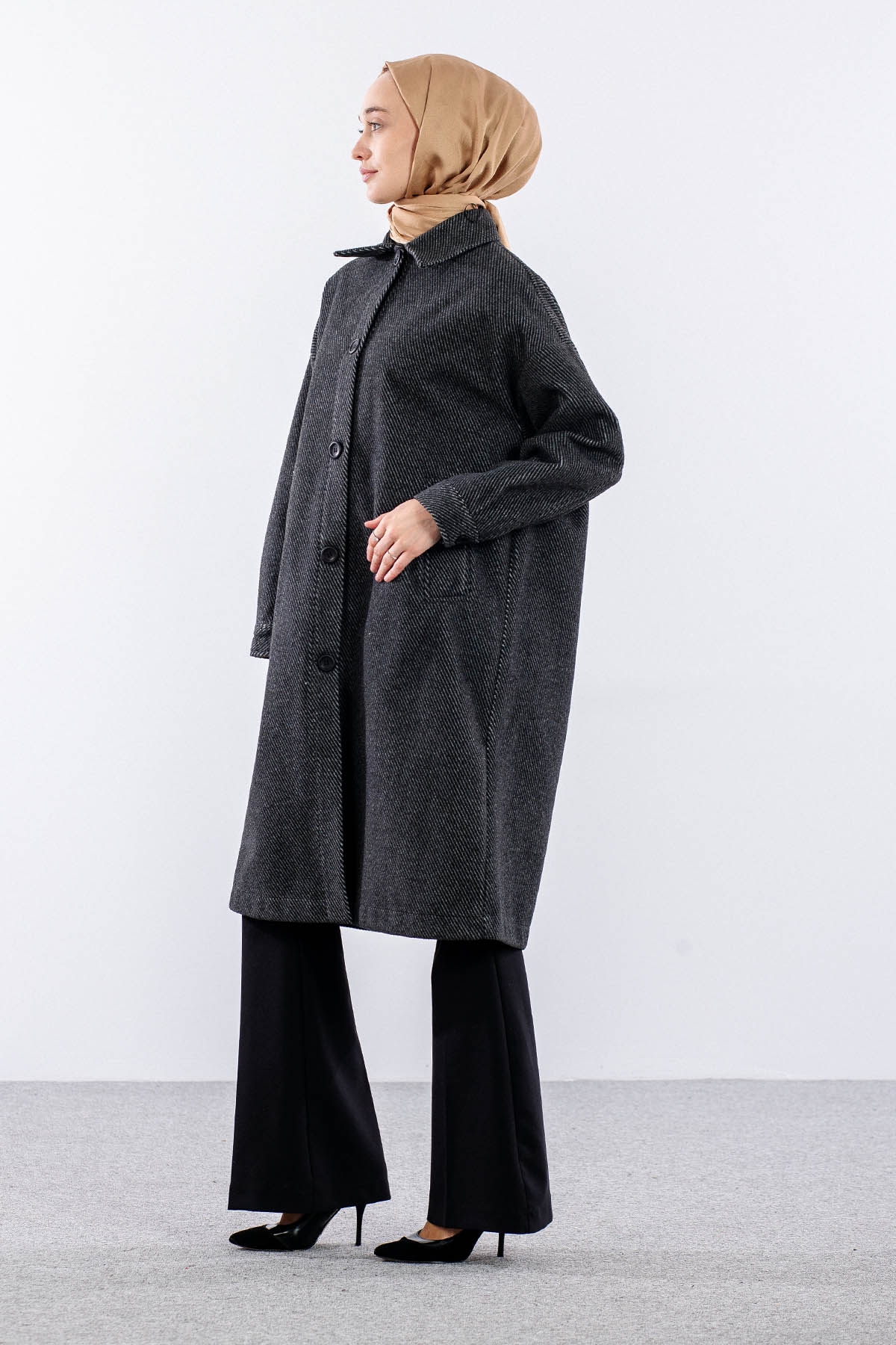 33380 Ince Kase Kap Tek - Siyah - 3