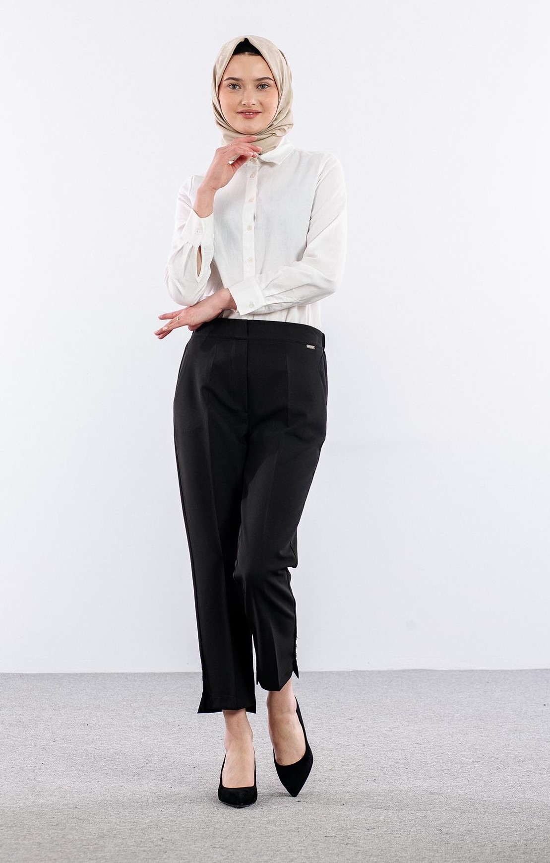 3345 Pantolon 42-48 - Siyah - 1