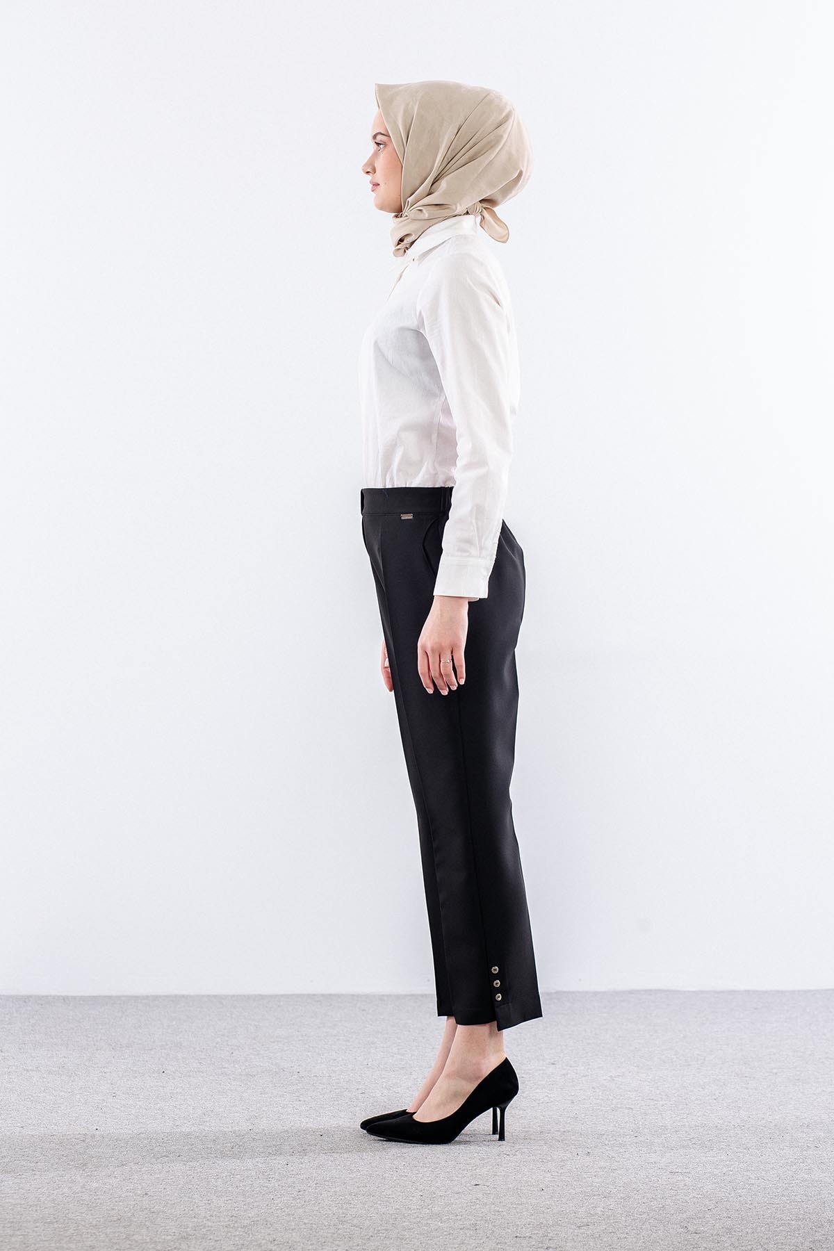 3345 Pantolon 42-48 - Siyah - 2