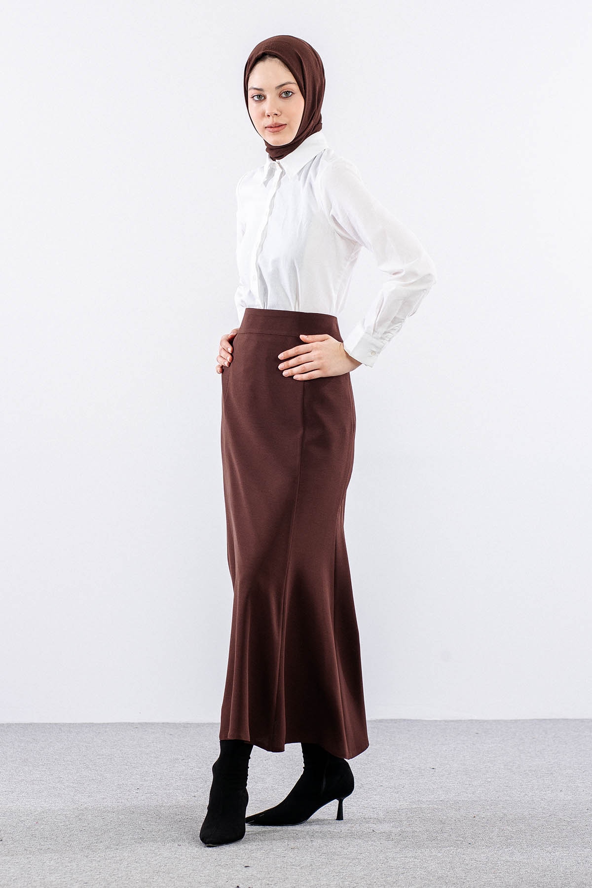 3350 Etek 42-52 Balik Model - Kahve - 3