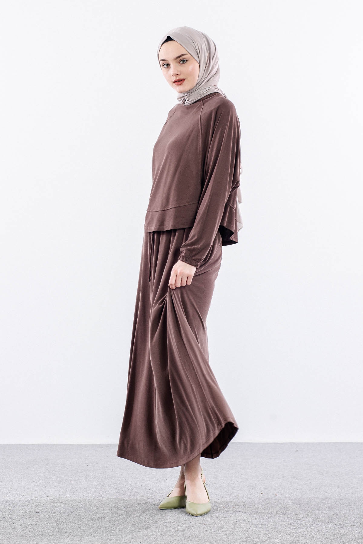 34856 E.takim S-m-l - Kahve - 2