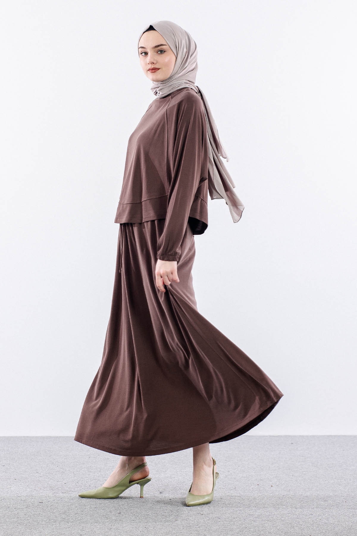 34856 E.takim S-m-l - Kahve - 4