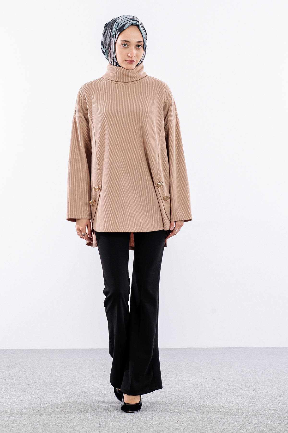 36070 Tunik Tek - Kum - 2