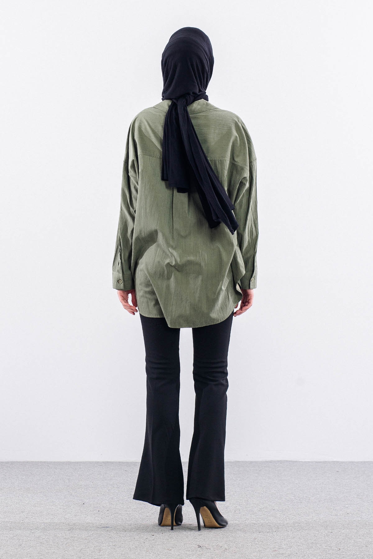 36221 Gömlek Tek Burumcuk - Haki - 5