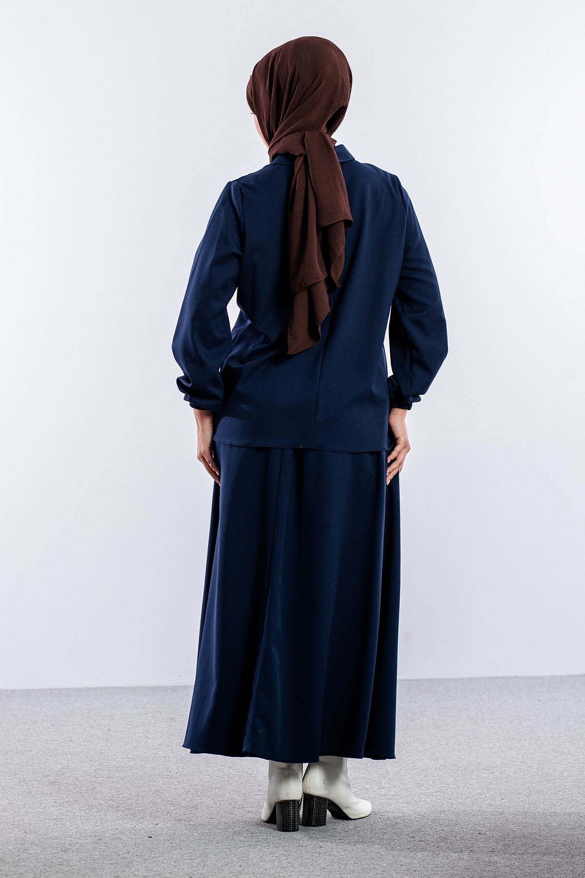 3655 E.takim 42-50  Yaka Tas Isli - Lacivert - 5