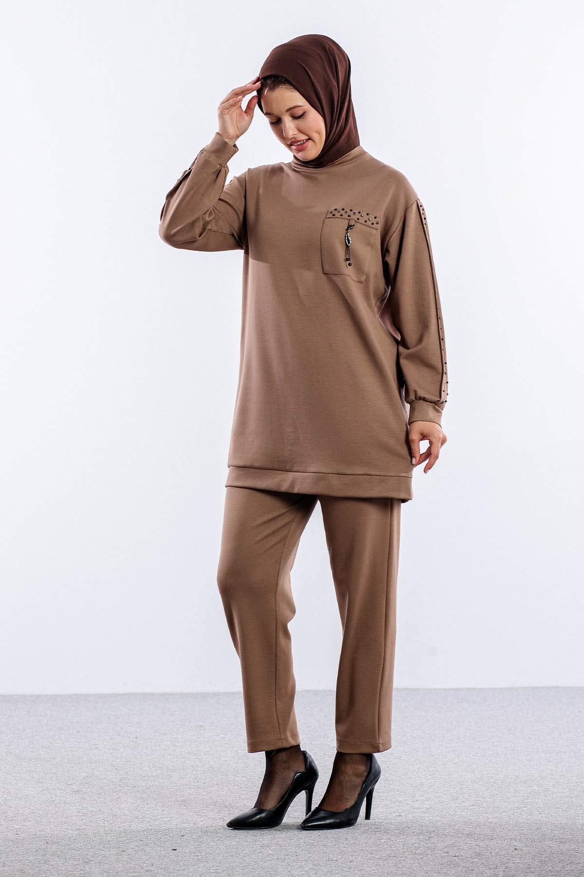 3661 Takim 38-46 Kolu Tas Detay - S_kahve - 2