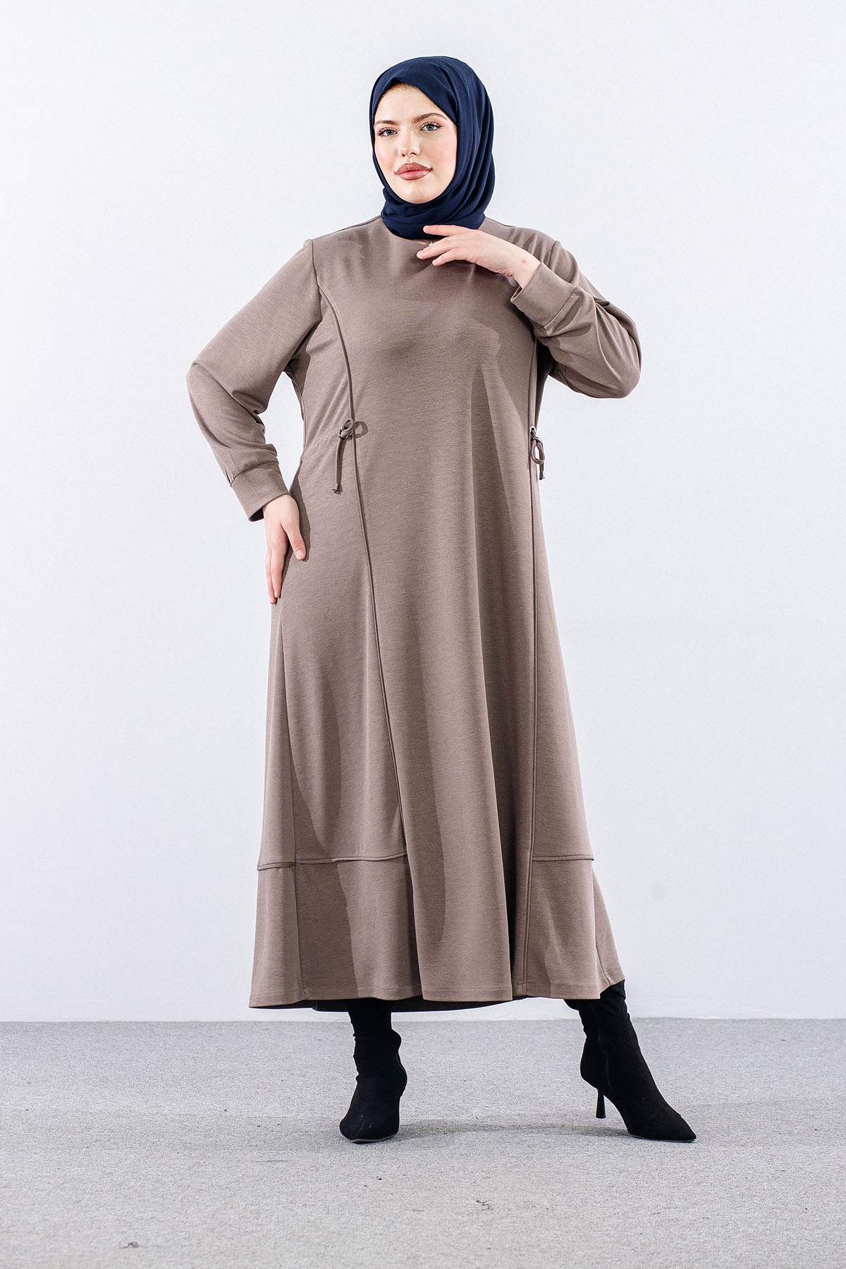 36624 Fermuarli Kap Tek - Bej - 1