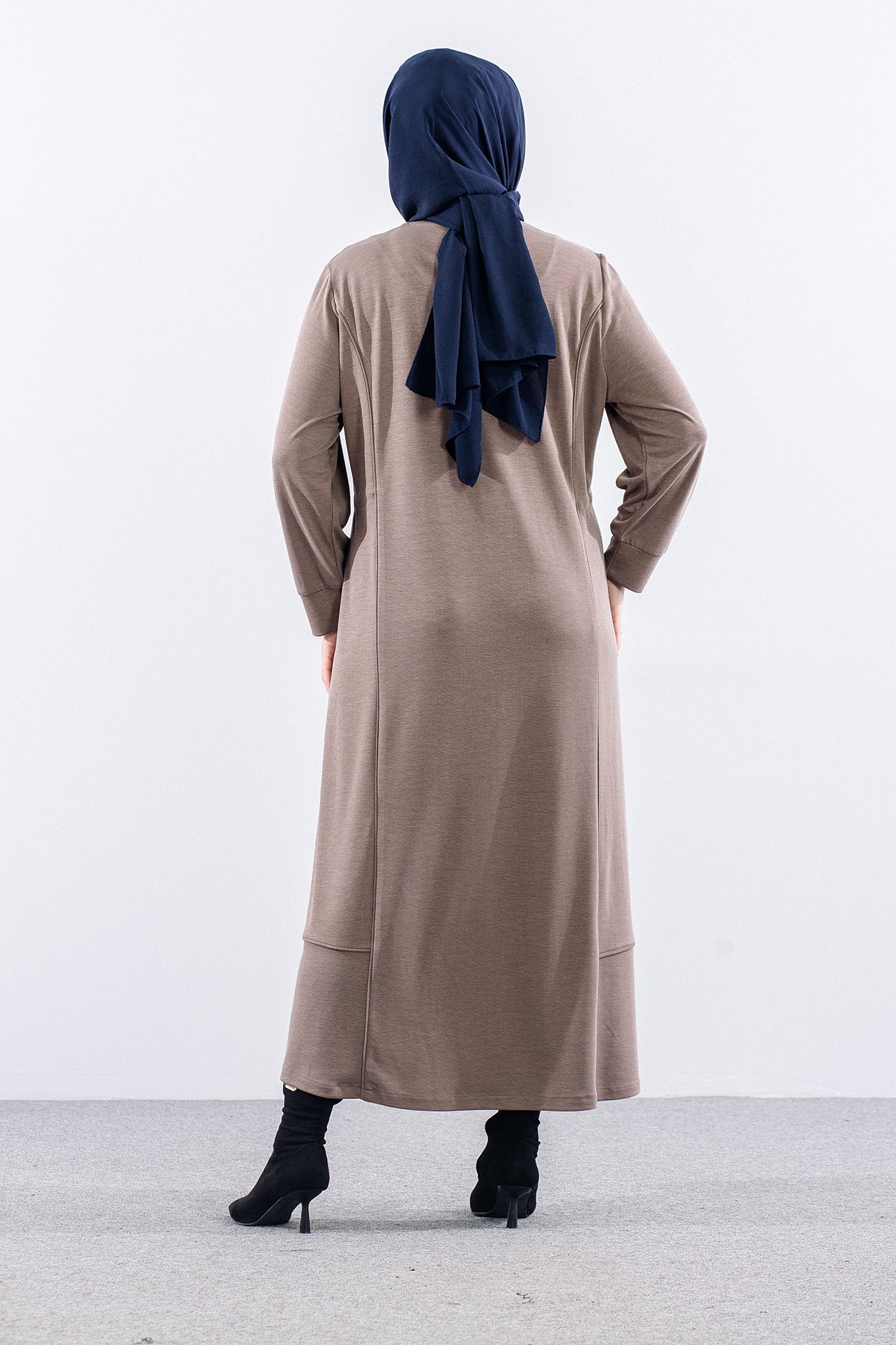 36624 Fermuarli Kap Tek - Bej - 4