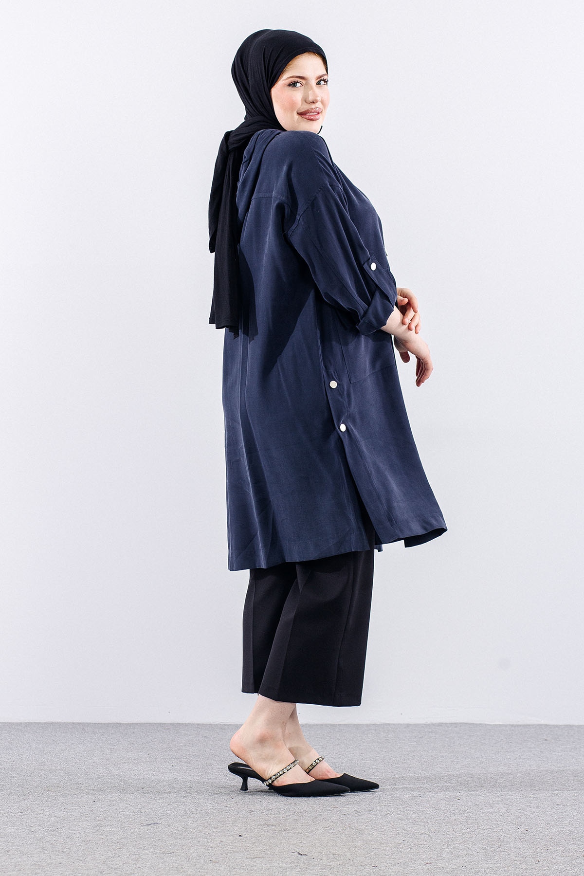 36650 Fermuar Kap Tek - Lacivert - 3