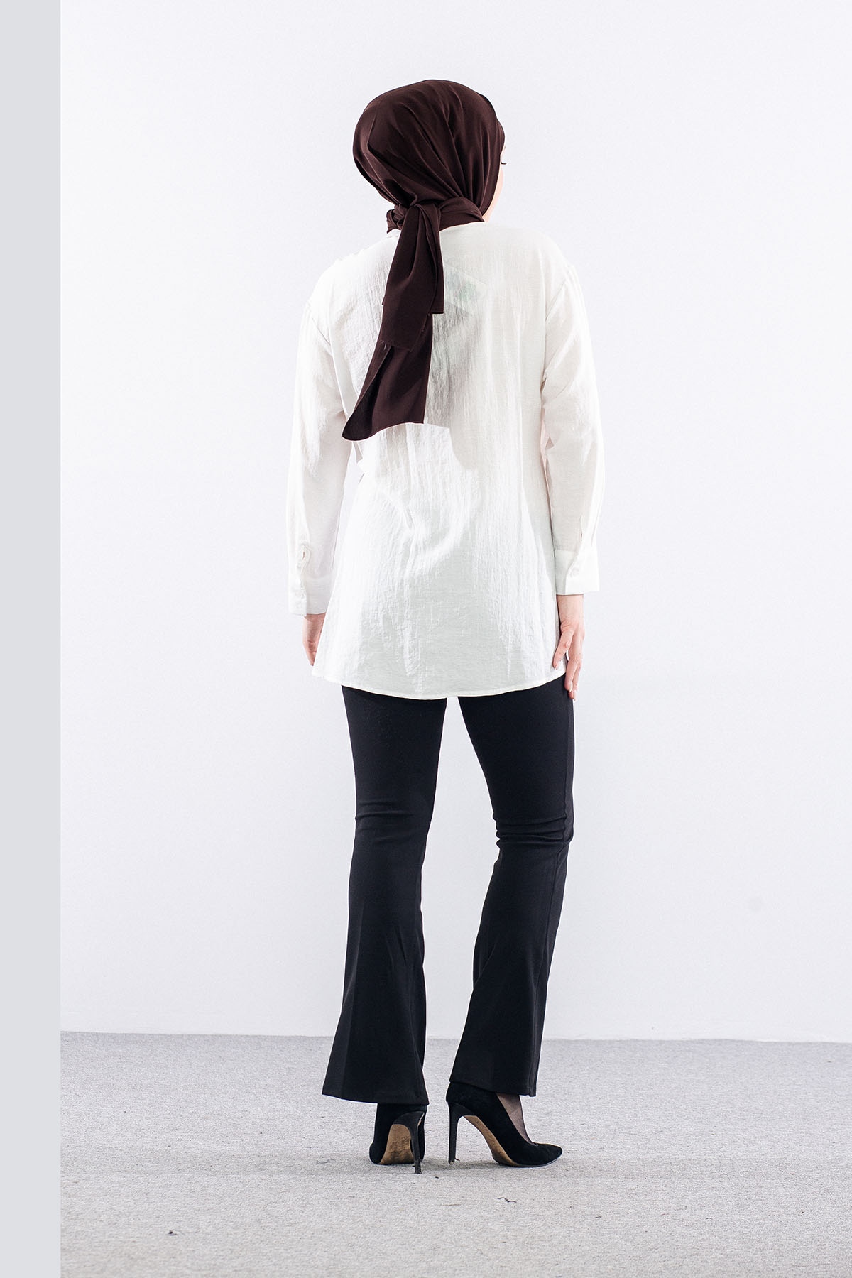 36894 Gömlek Tek Bagli - Ekru - 4