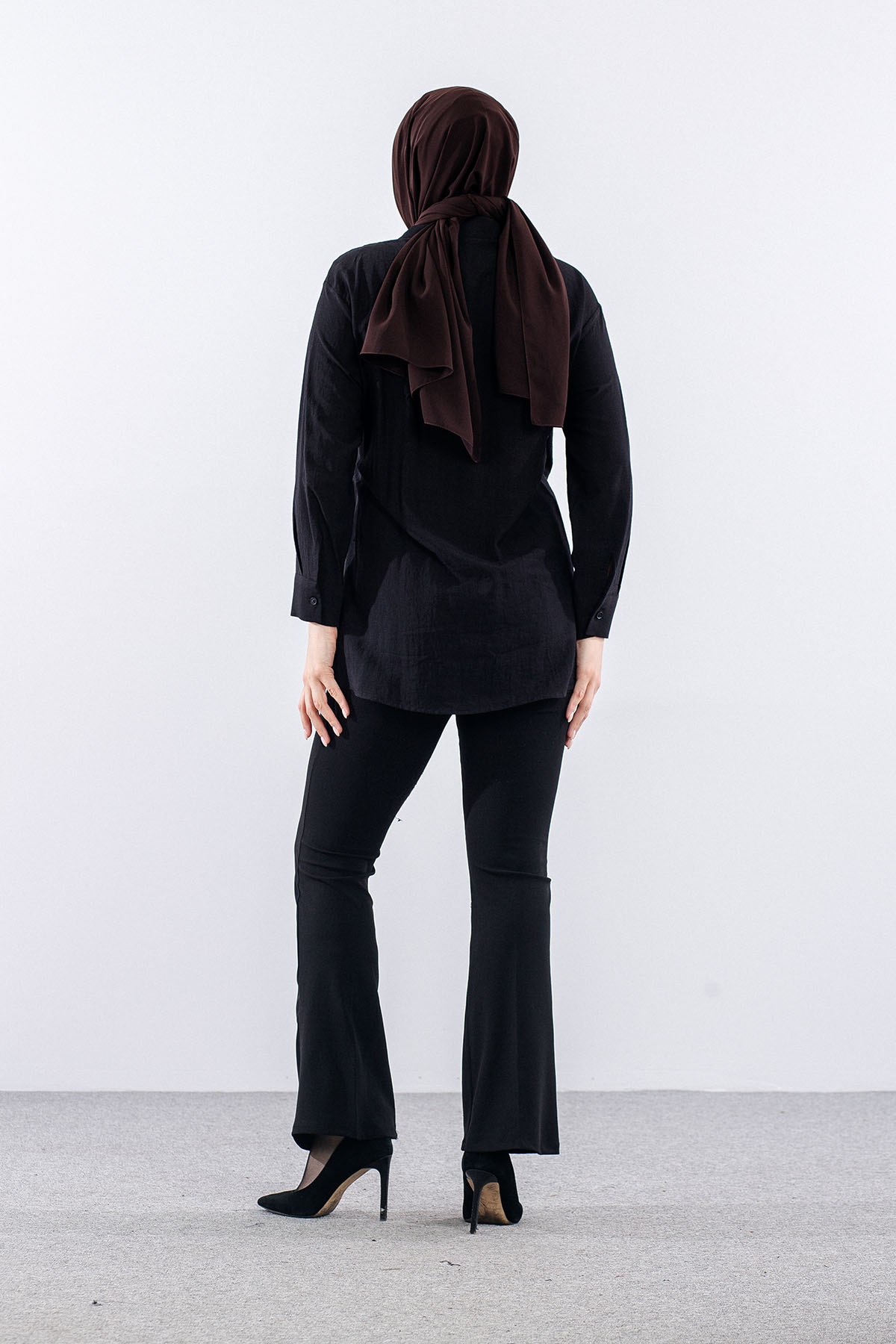 36894 Gömlek Tek Bagli - Siyah - 5