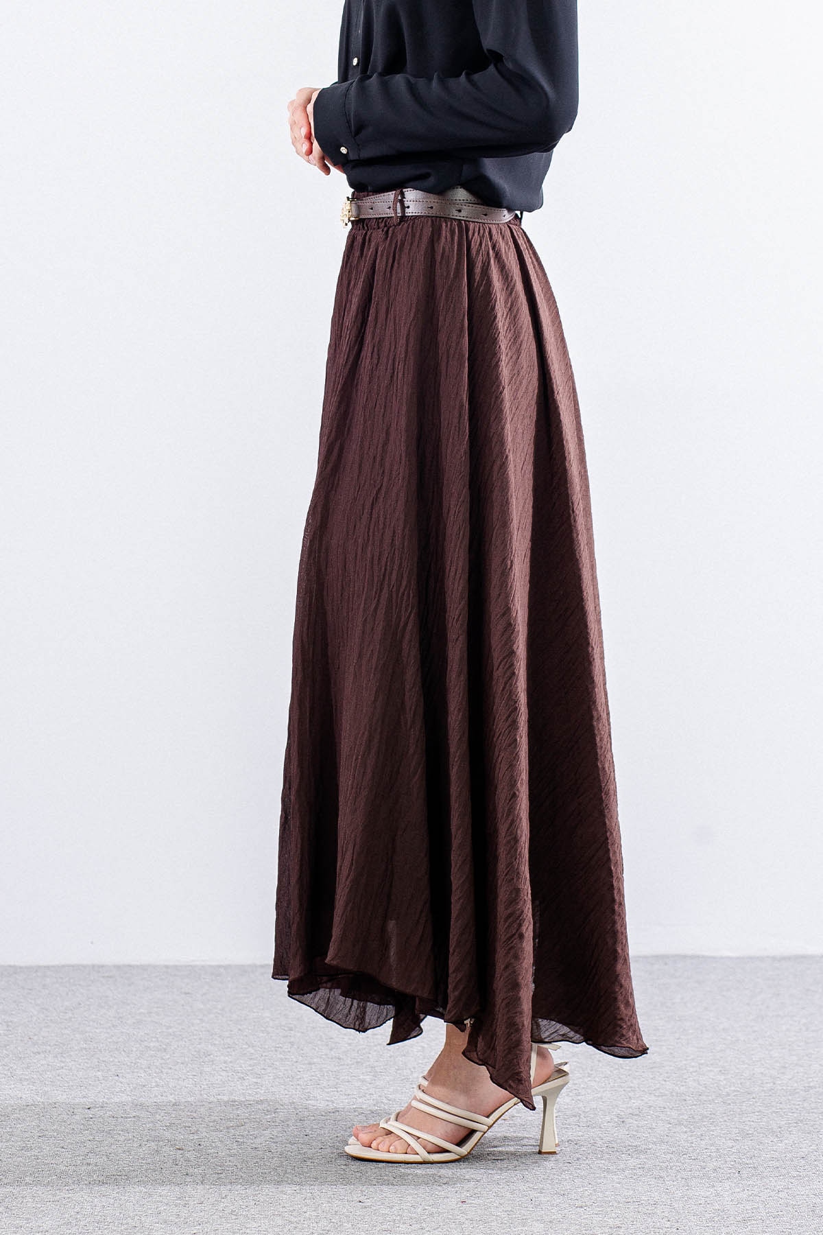 3768 Etek 38-46 Klos Kemerli - Kahve - 3