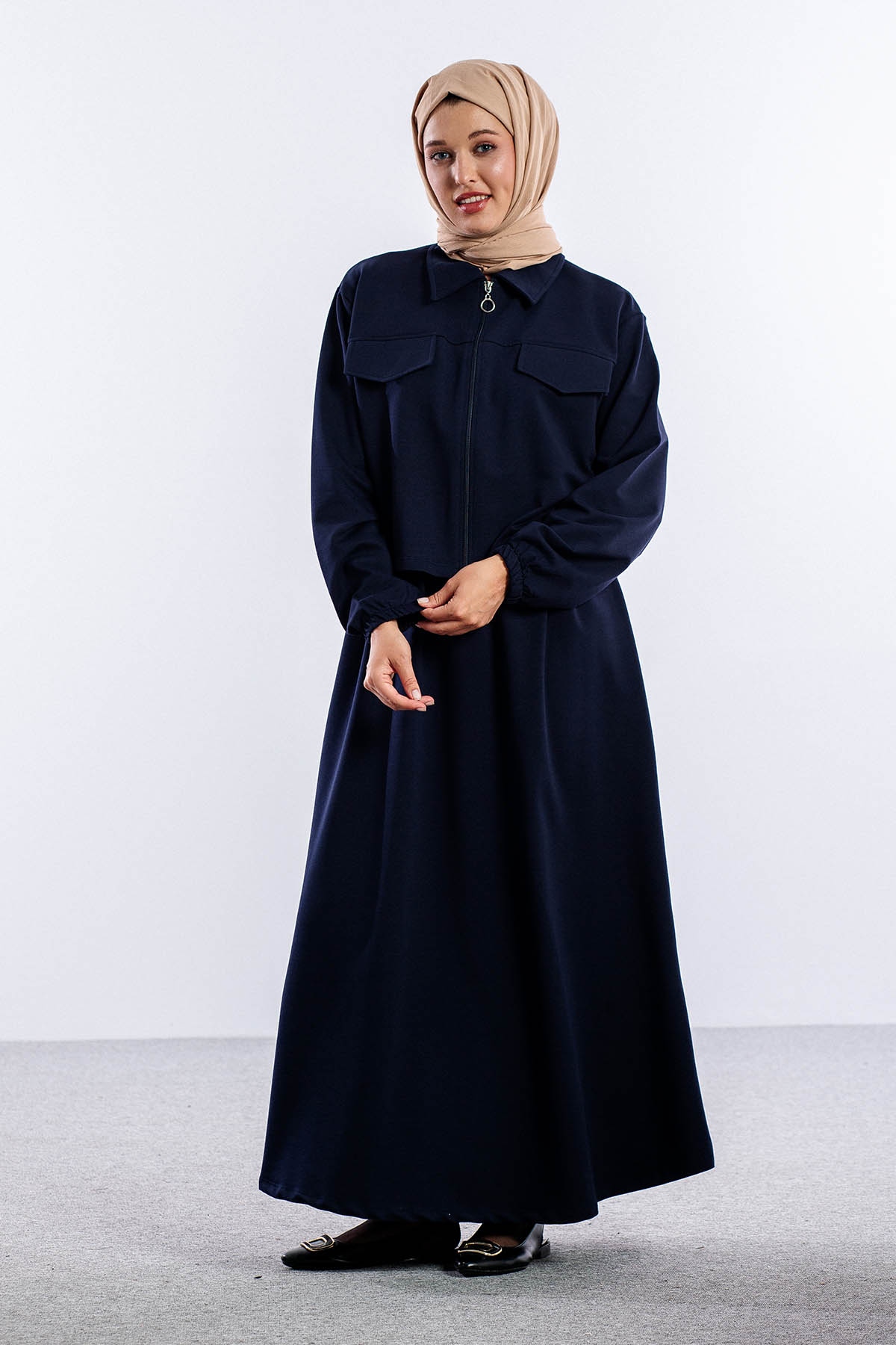 4014 2li Elbise Takim 42-48 - Lacivert - 2