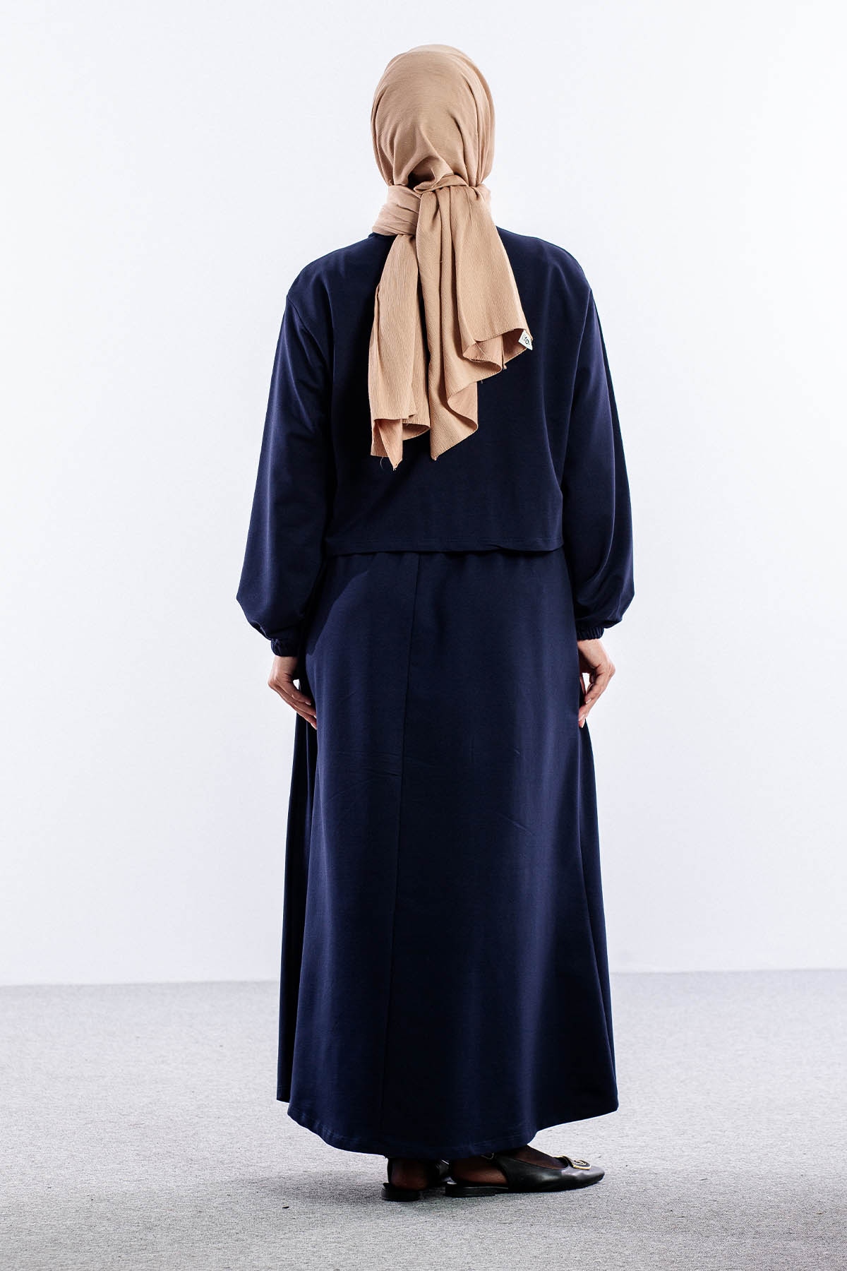 4014 2li Elbise Takim 42-48 - Lacivert - 5