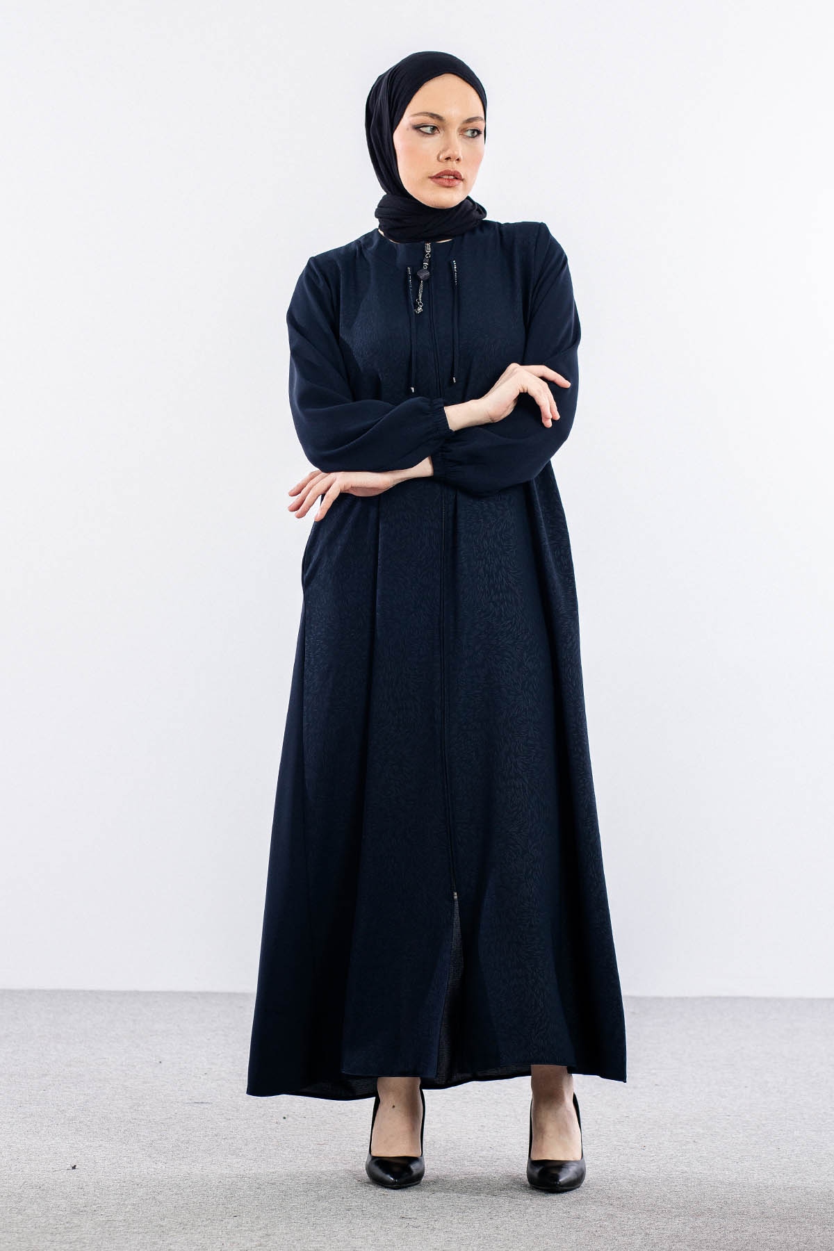 427 Ferace 46-56 Buhara ön Jakar - Lacivert - 2