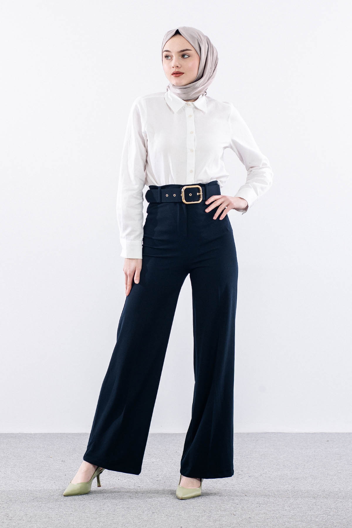 4959-00 Pantolon 36-44 - Lacivert - 3