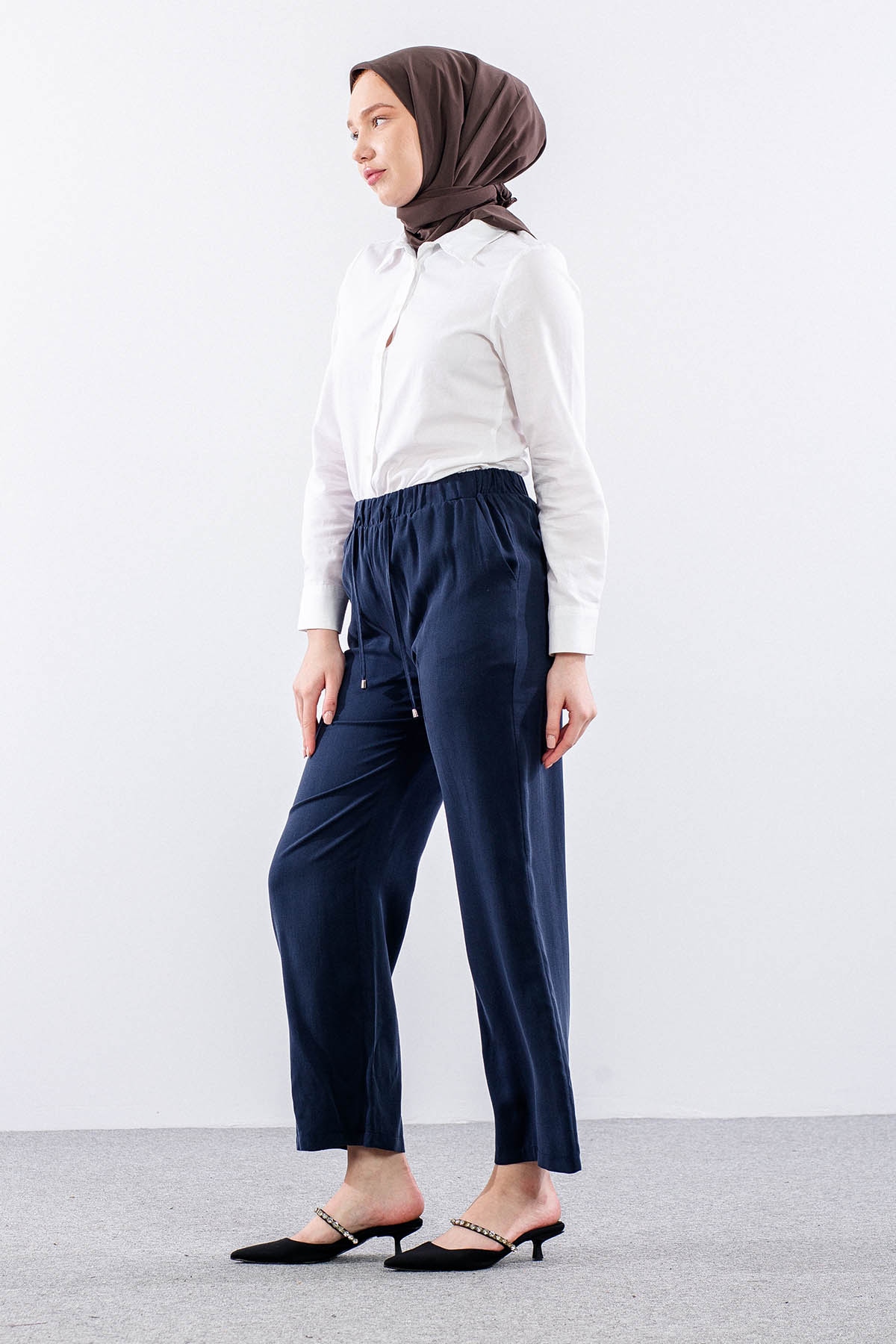 5025 Pantolon 40-50 - Lacivert - - 4